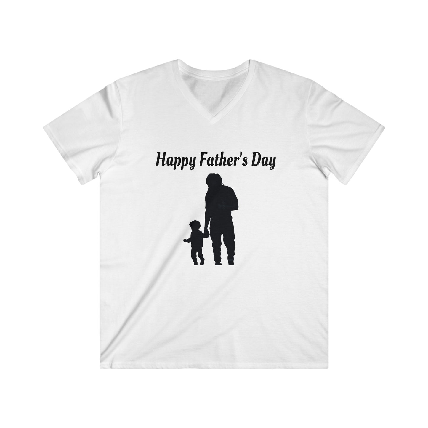 Happy fathers day Men's Fitted V-Neck Short Sleeve Tee