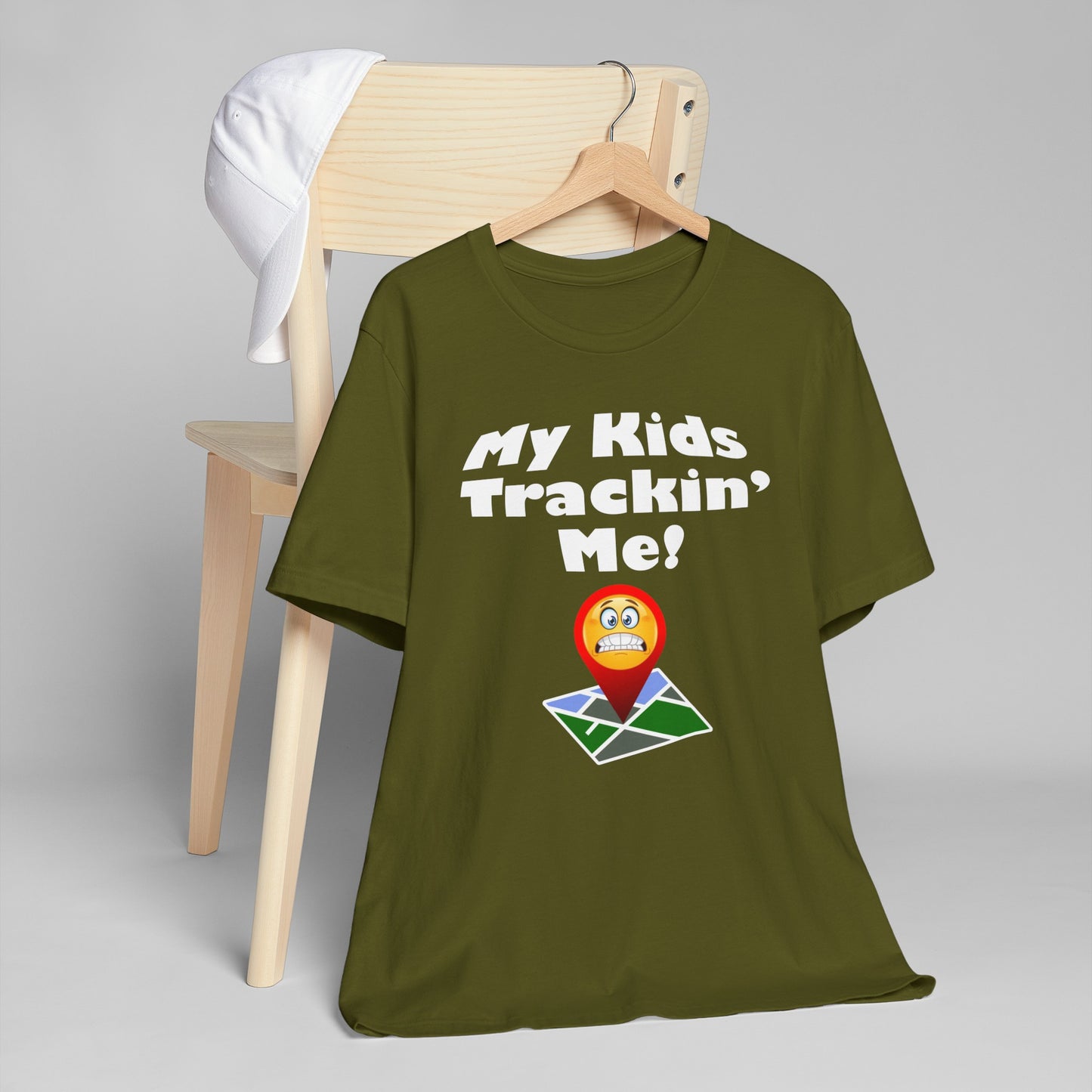 My kids tracking me Unisex Jersey T-Shirt