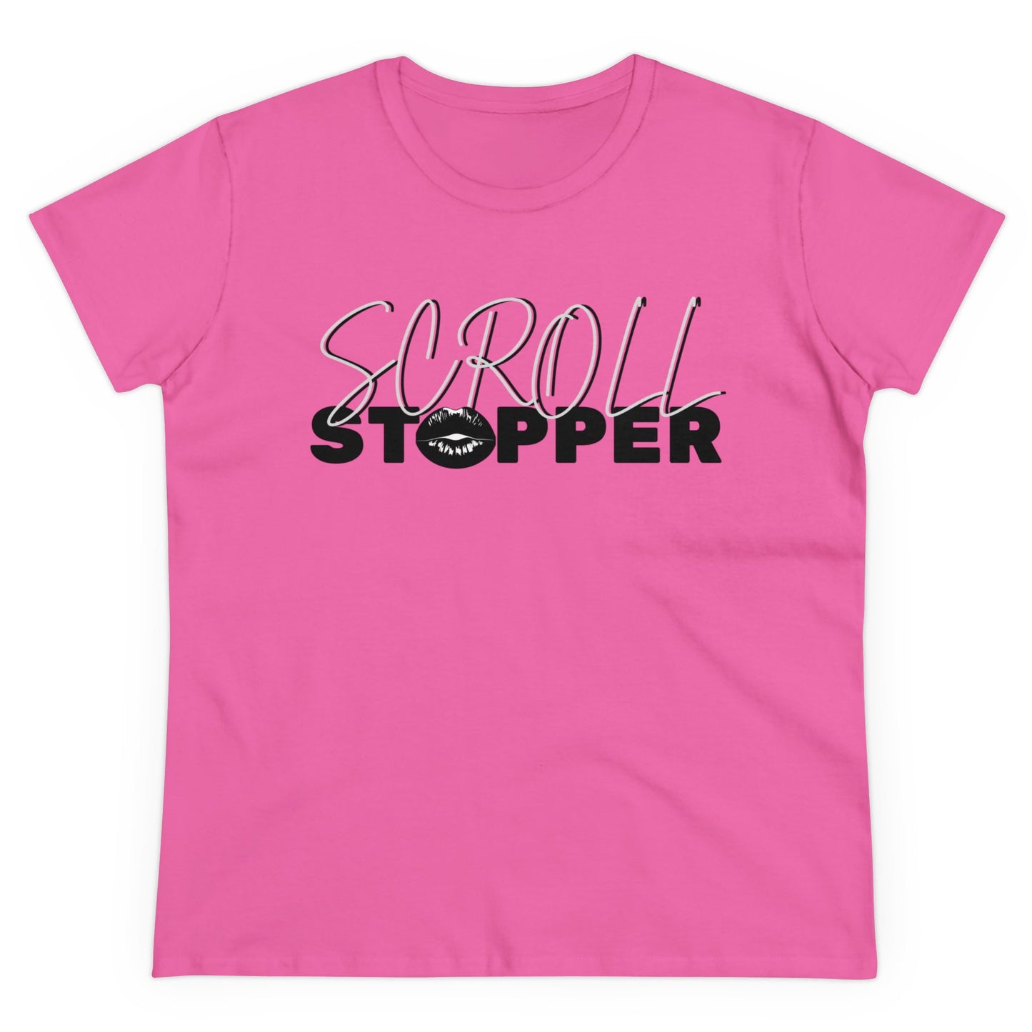 Scroll stopper cute Women's Midweight Cotton Tee