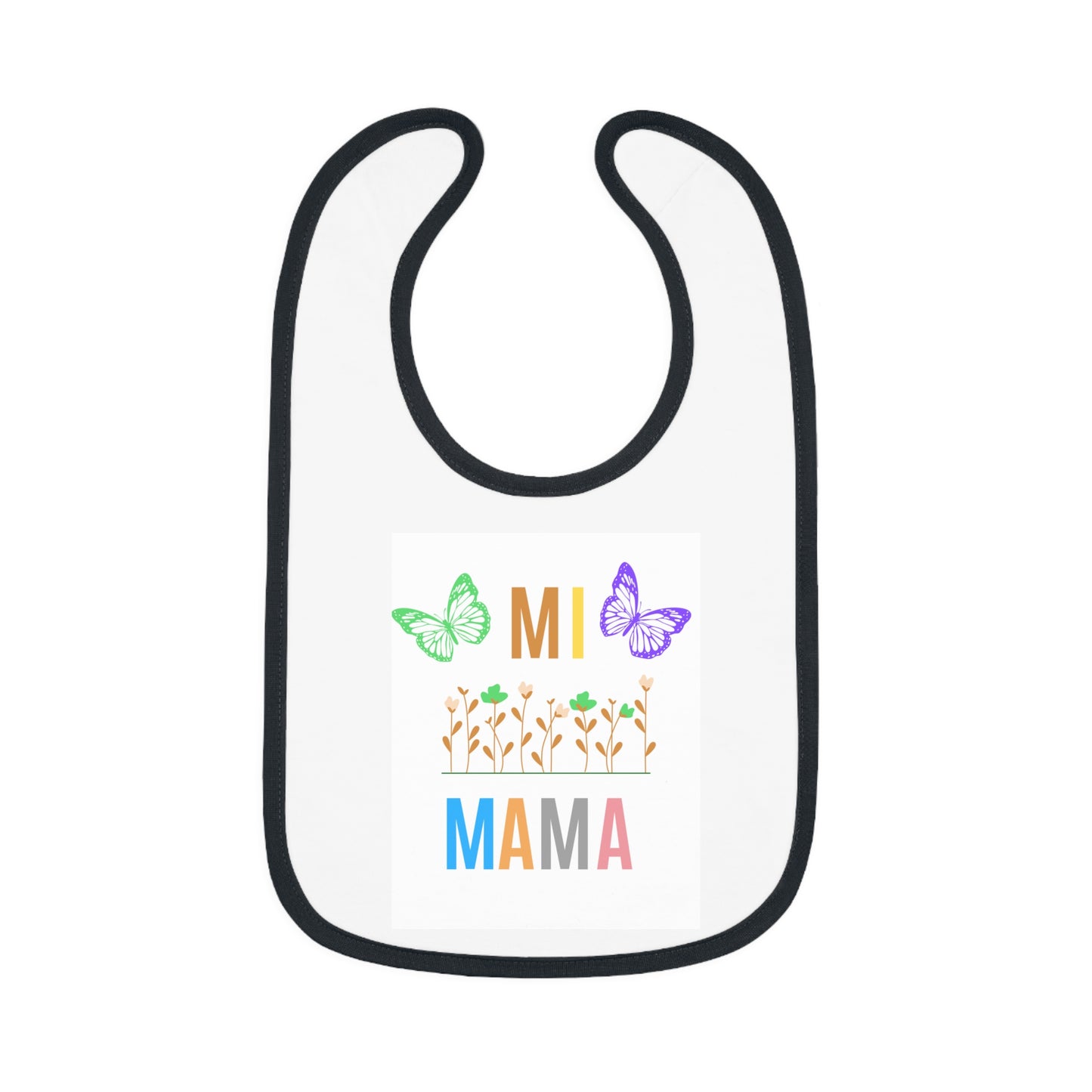 Mi MAMA, Baby Contrast Trim Jersey Bib