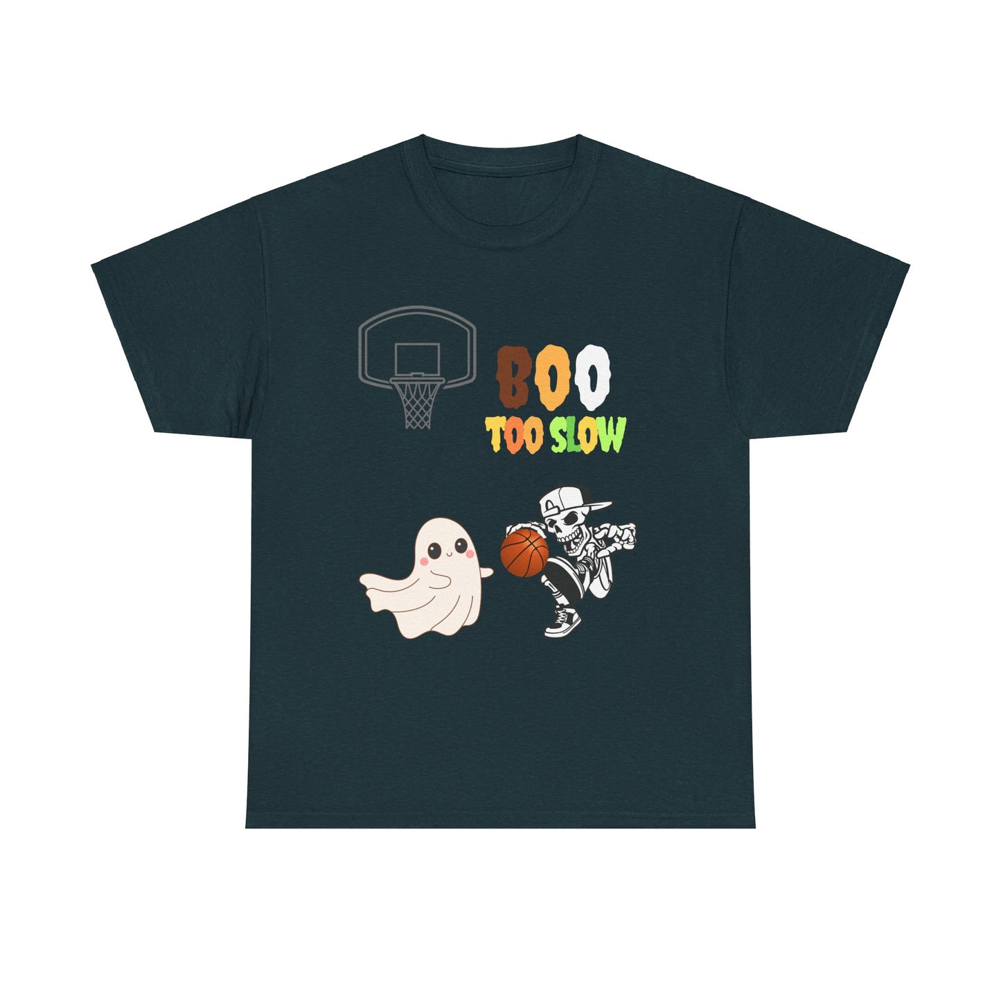 Halloween tshirt boo too slow   Unisex Heavy Cotton Tee