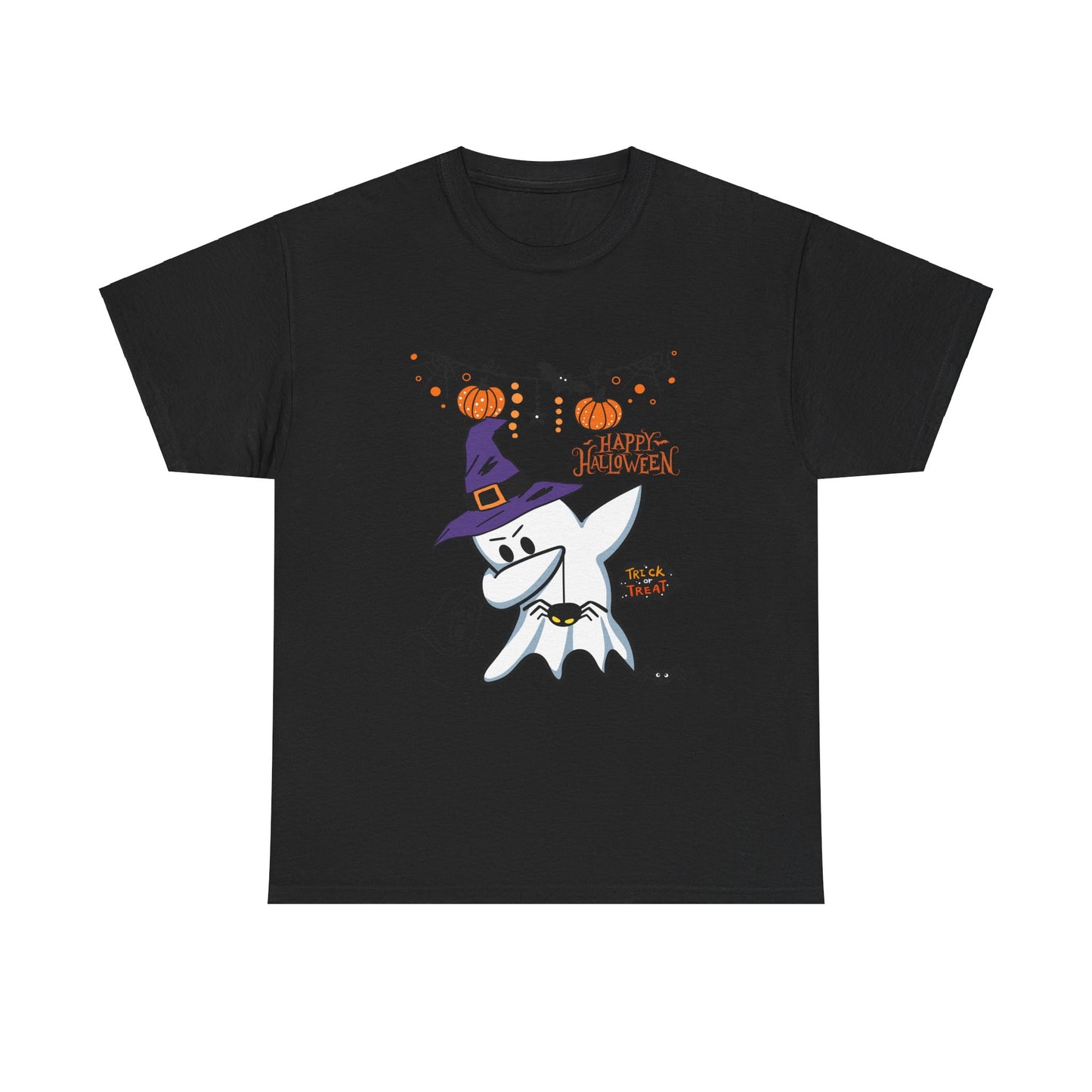 Dabbing Ghost Happy Halloween Dabbing Ghost Unisex Heavy Cotton Tee