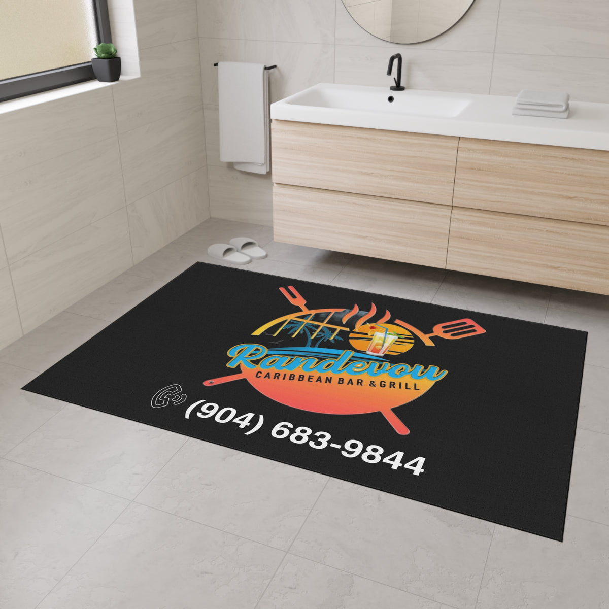 Randevous Bar and Grilled Heavy Duty Floor Mat
