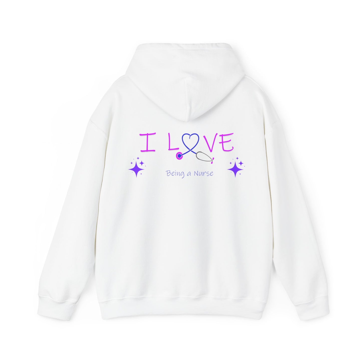 I love being a nurse Unisex Heavy Blend™ Hooded Sweatshirt