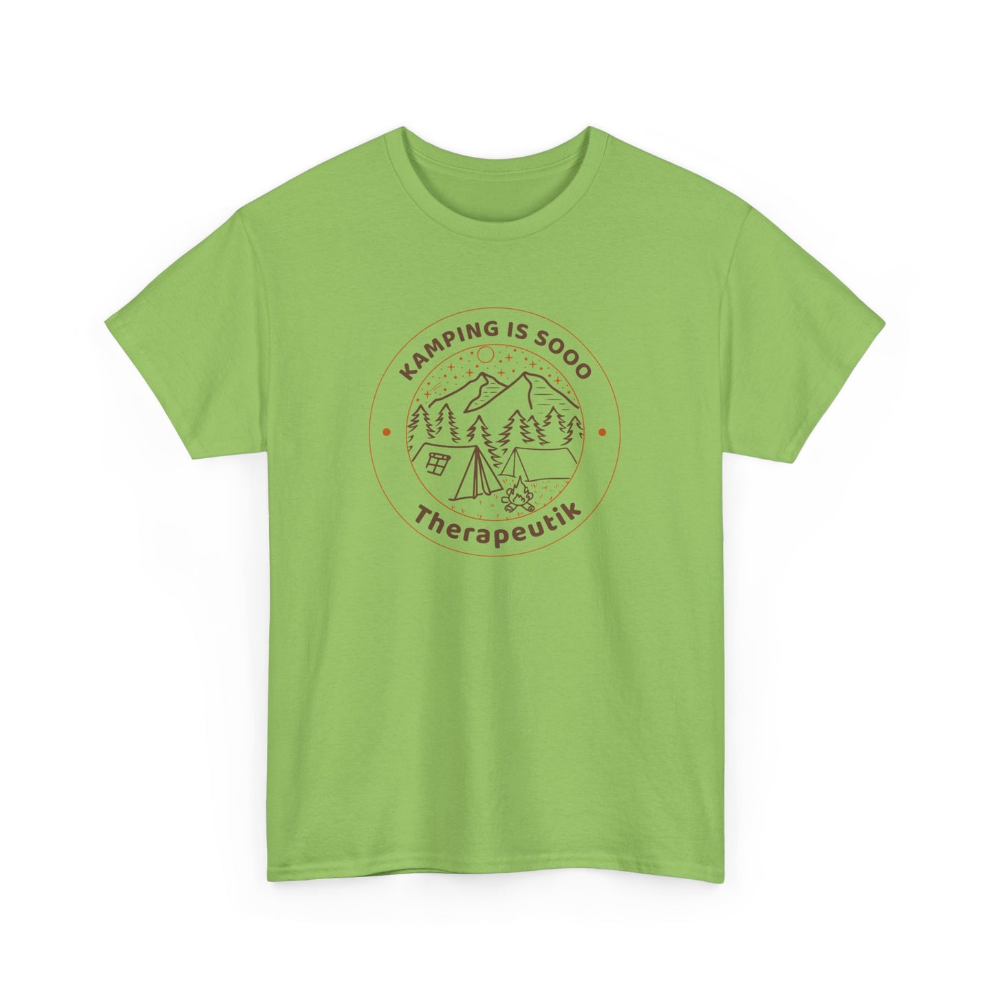 Camping is so therapeutic Unisex Heavy Cotton Tee