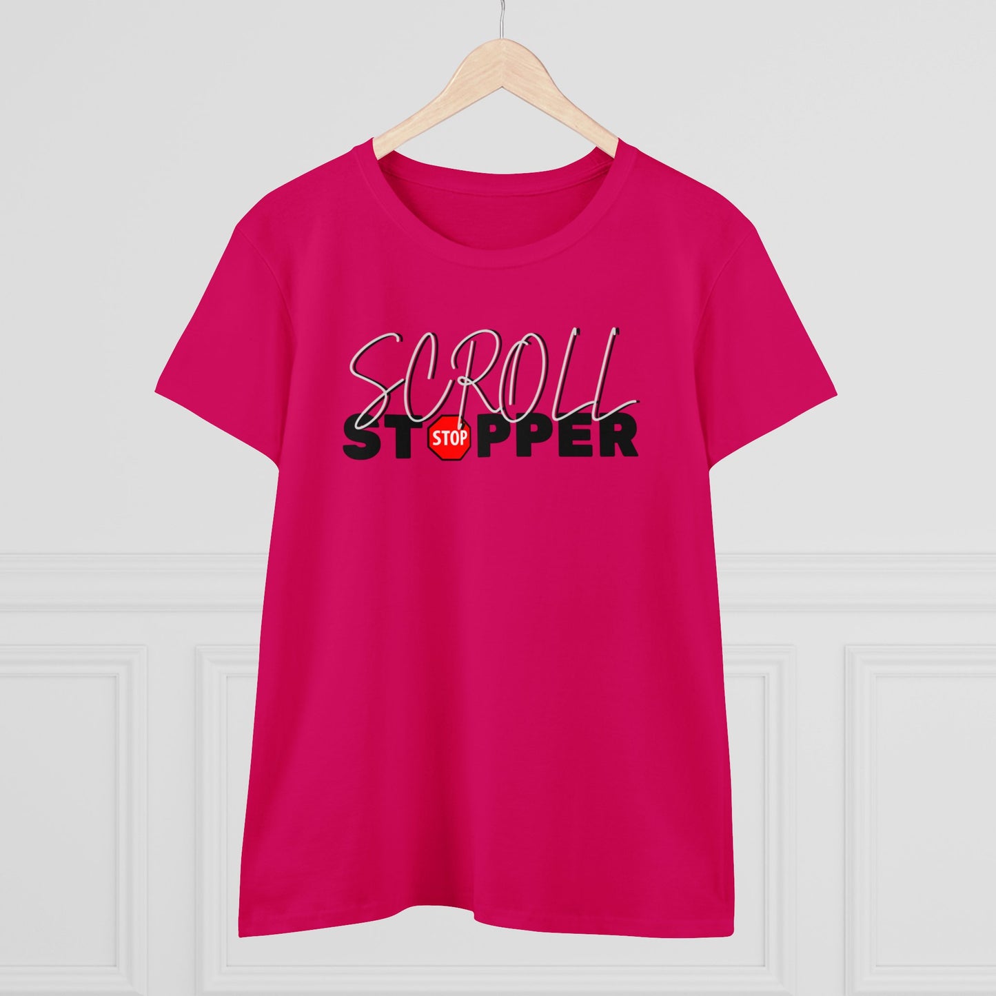 Copy of Scroll stopper cute Women's Midweight Cotton Tee