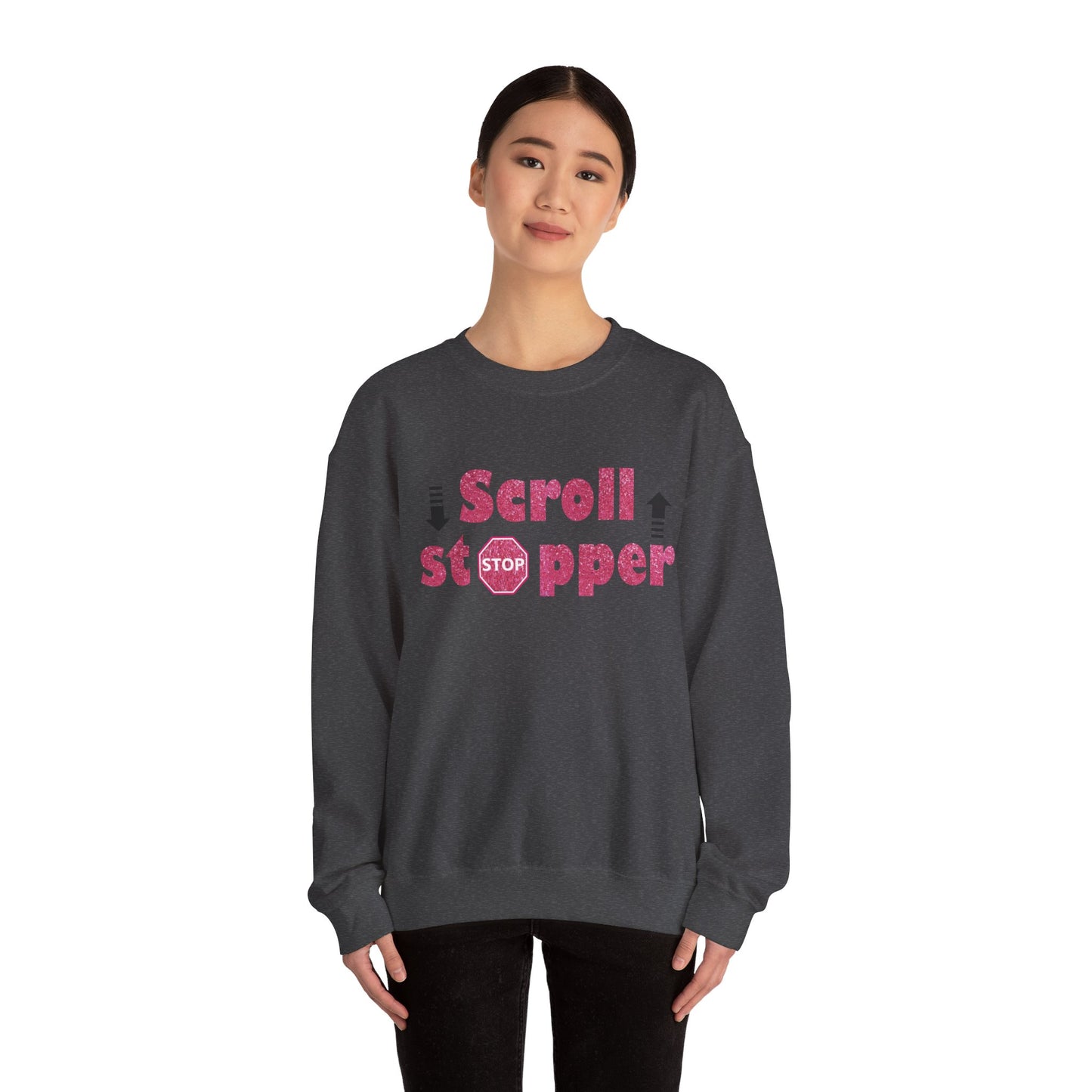 Scroll stopper Unisex Heavy Blend™ Crewneck Sweatshirt