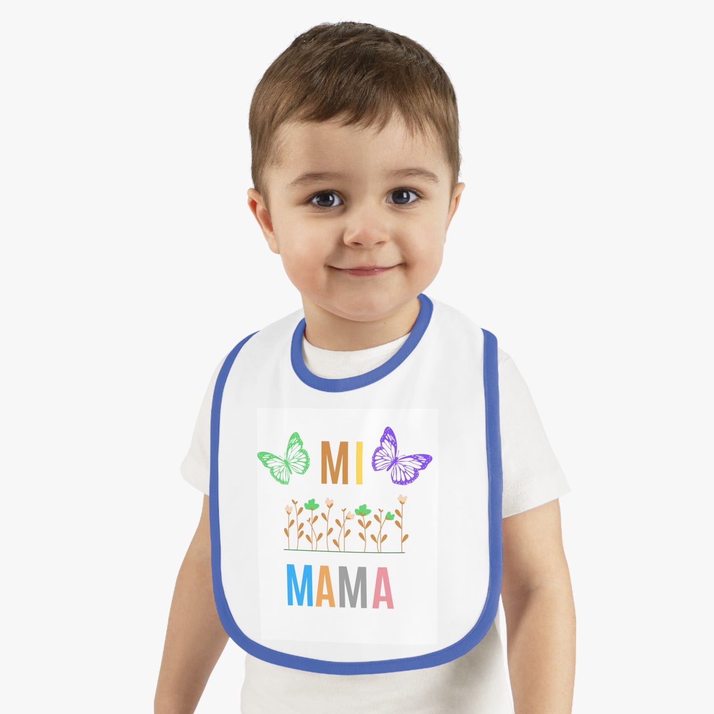 Mi MAMA, Baby Contrast Trim Jersey Bib