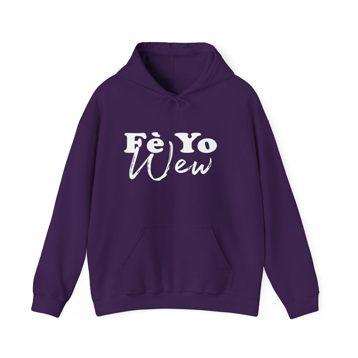 Fè yo wew Cozy Unisex Hoodie for Everyday Comfort, Gift for Friends, Casual Wear, Weekend Outfits, Unisex Heavy Blend Sweatshirt