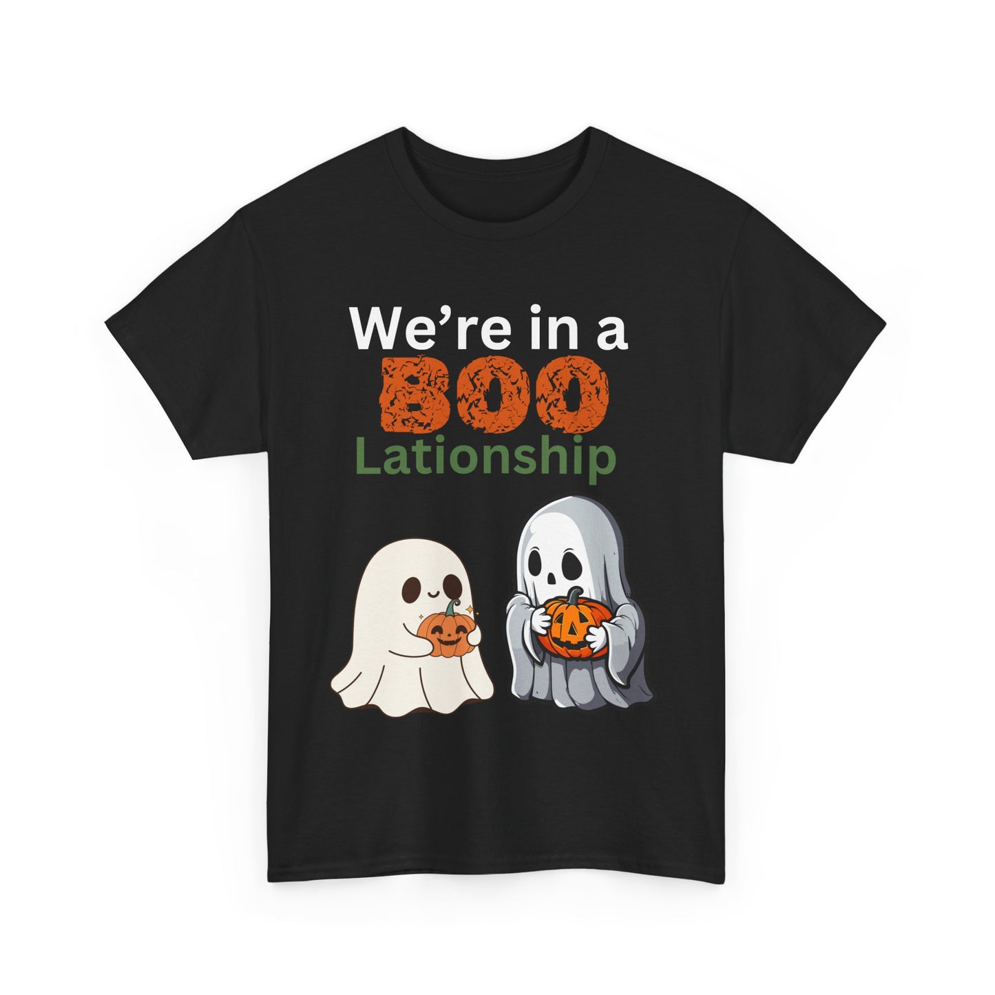 Matching Halloween shirt for couple in a relationship we’re in a boo patio shop