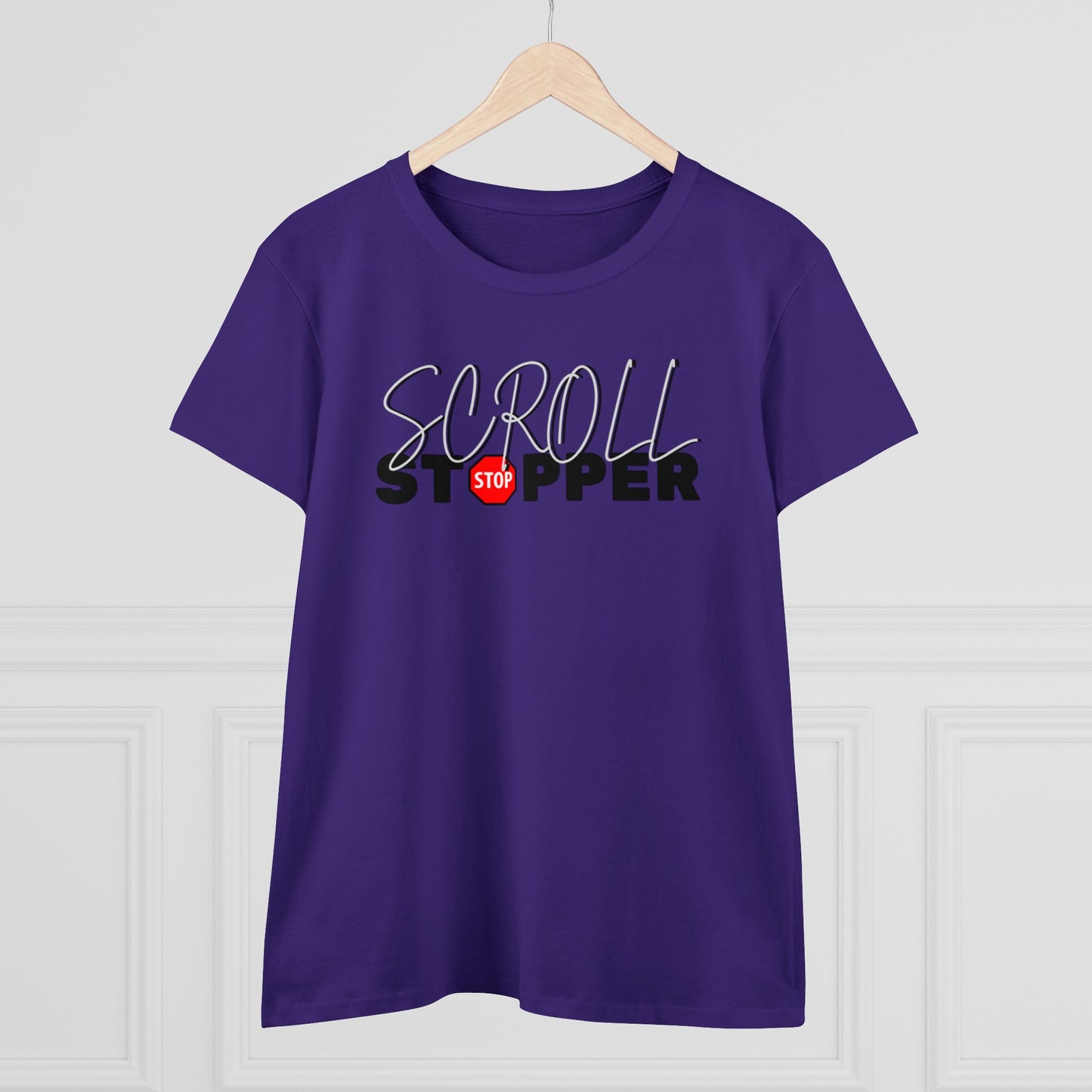 Copy of Scroll stopper cute Women's Midweight Cotton Tee