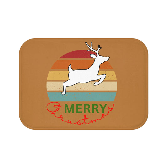 Deer Run Merry Christmas, Bath Mat