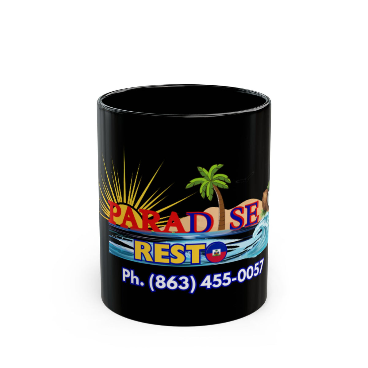 Paradise Resto Black Mug (11oz, 15oz)