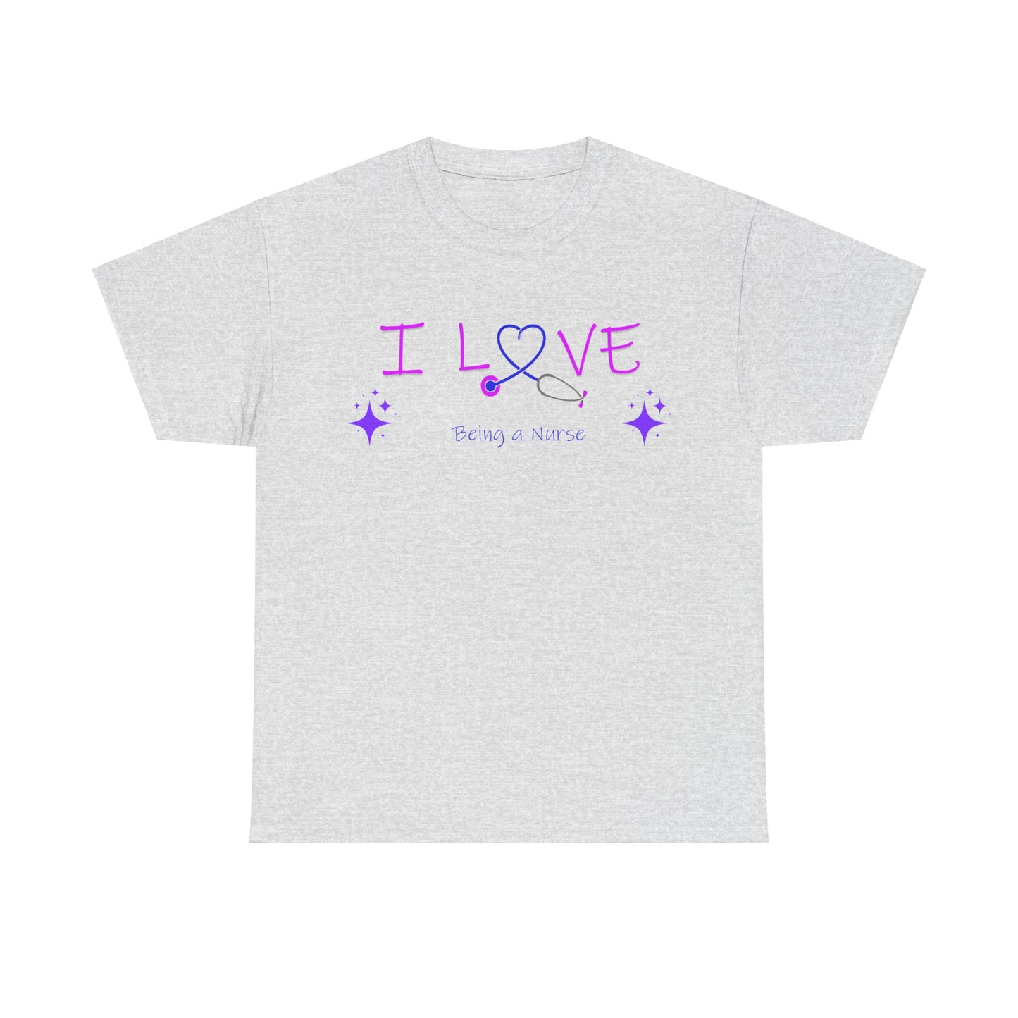 love being a nurse Unisex Heavy Cotton Tee