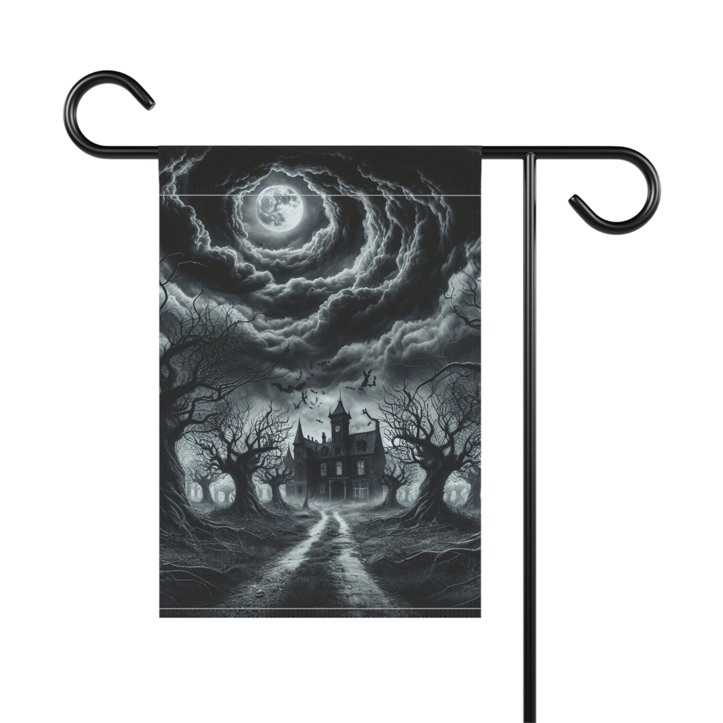 Halloween Haunted Garden & House Banner