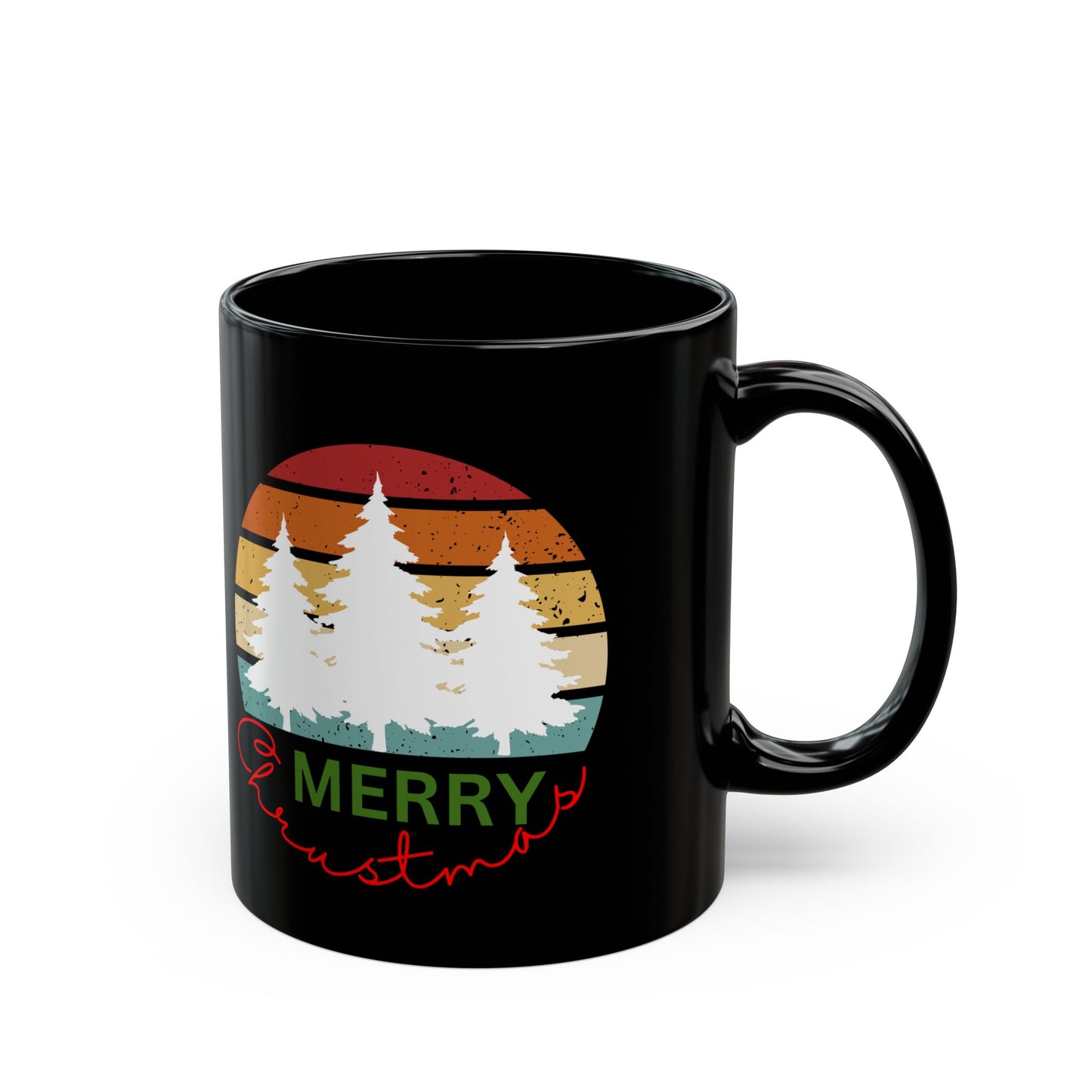 Merry Christmas, Black Mug (11oz, 15oz)