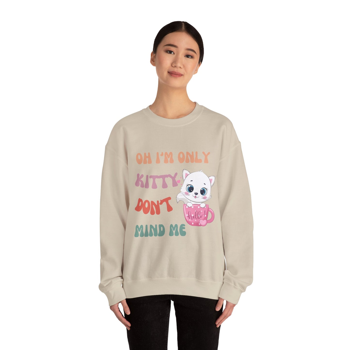 I'm only kitty Unisex Heavy Blend™ Crewneck Sweatshirt