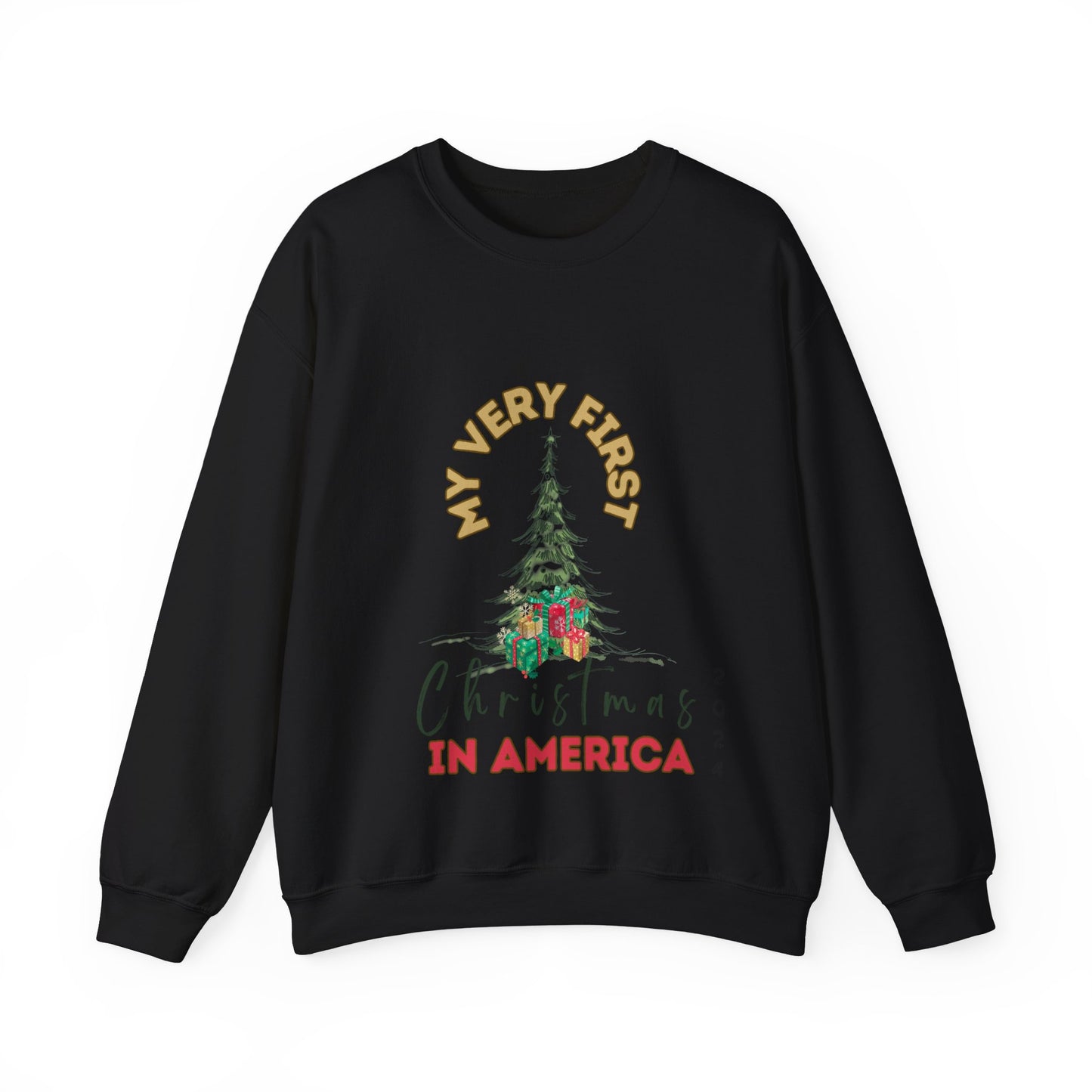 My first Christmas in America.   Crewneck Sweatshirt