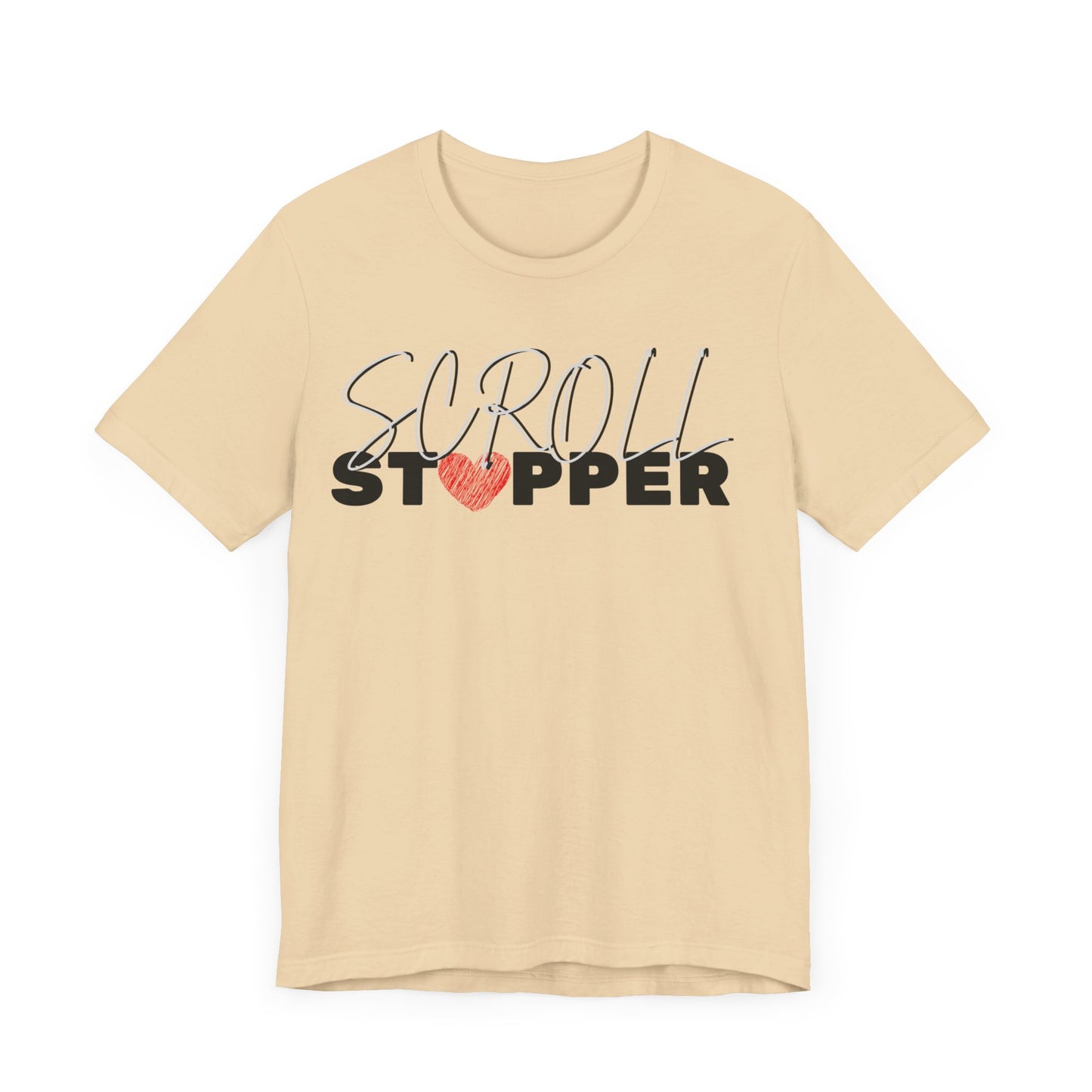 Scroll stopper ( women top ) Unisex Jersey Short Sleeve Tee