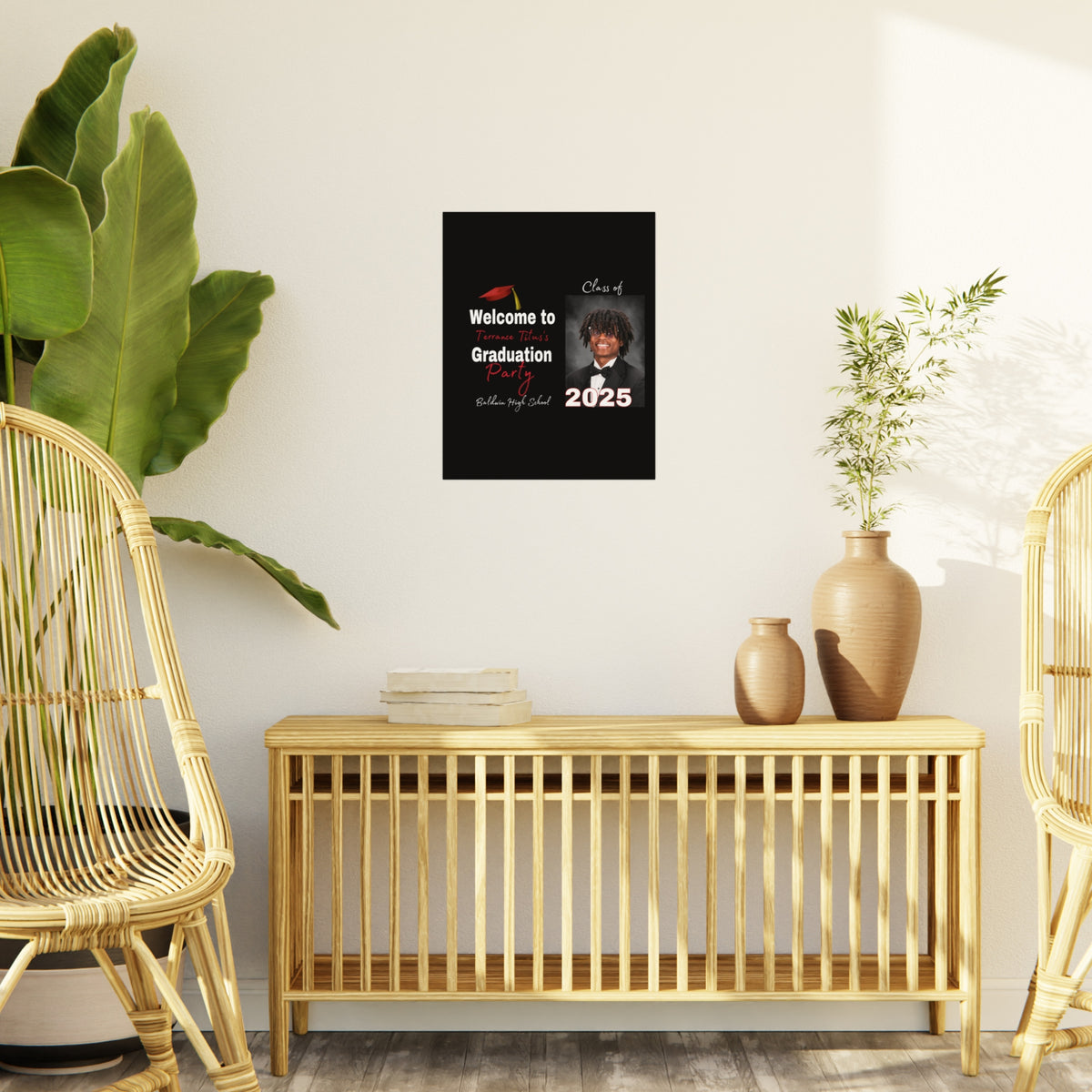 Terrance Titus Personalized Graduation Foam Board Sign - Class of 2025