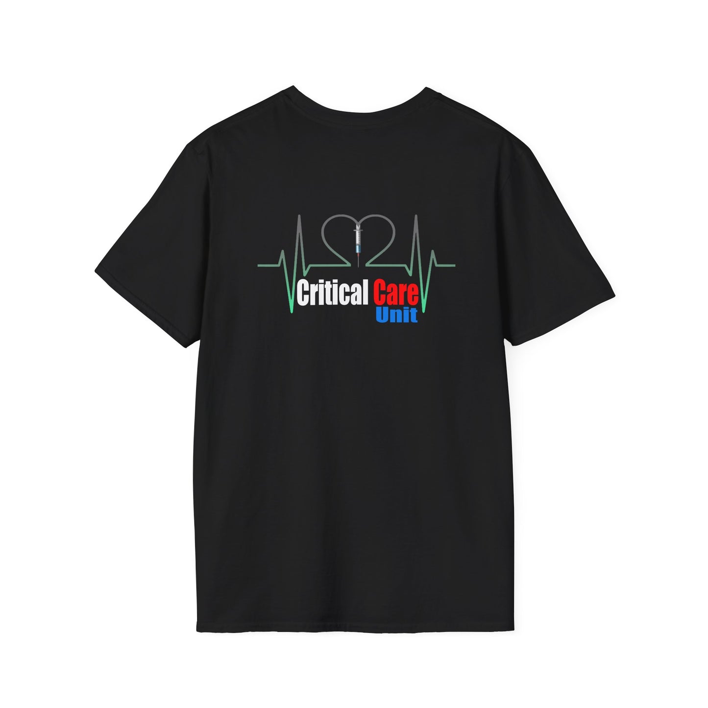 Critical Nurse,  Unisex Softstyle T-Shirt