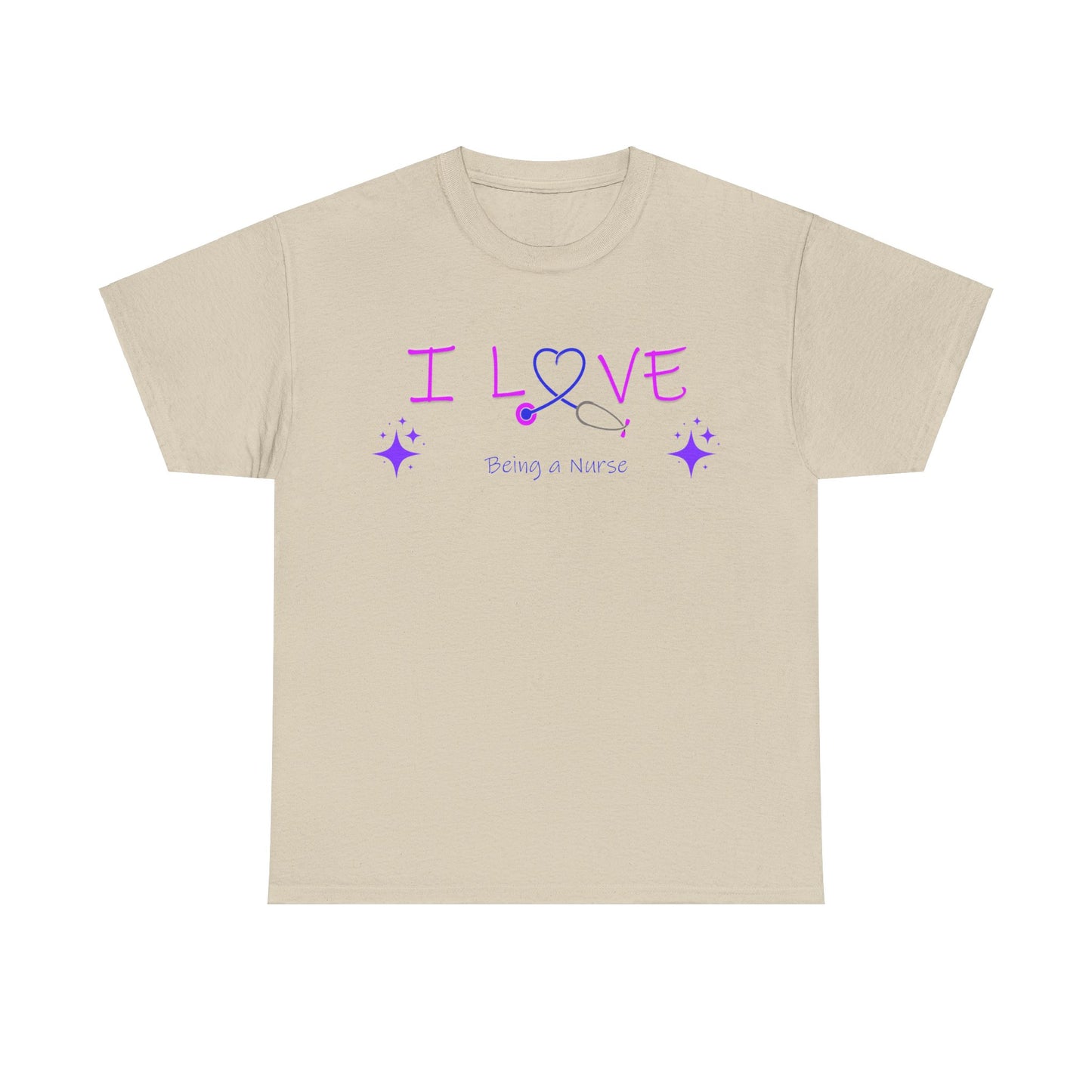 love being a nurse Unisex Heavy Cotton Tee