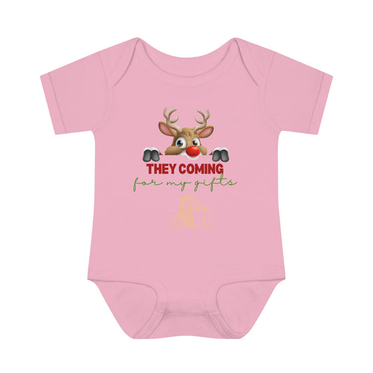 They coming for my gifts. Infant Baby Rib Bodysuit