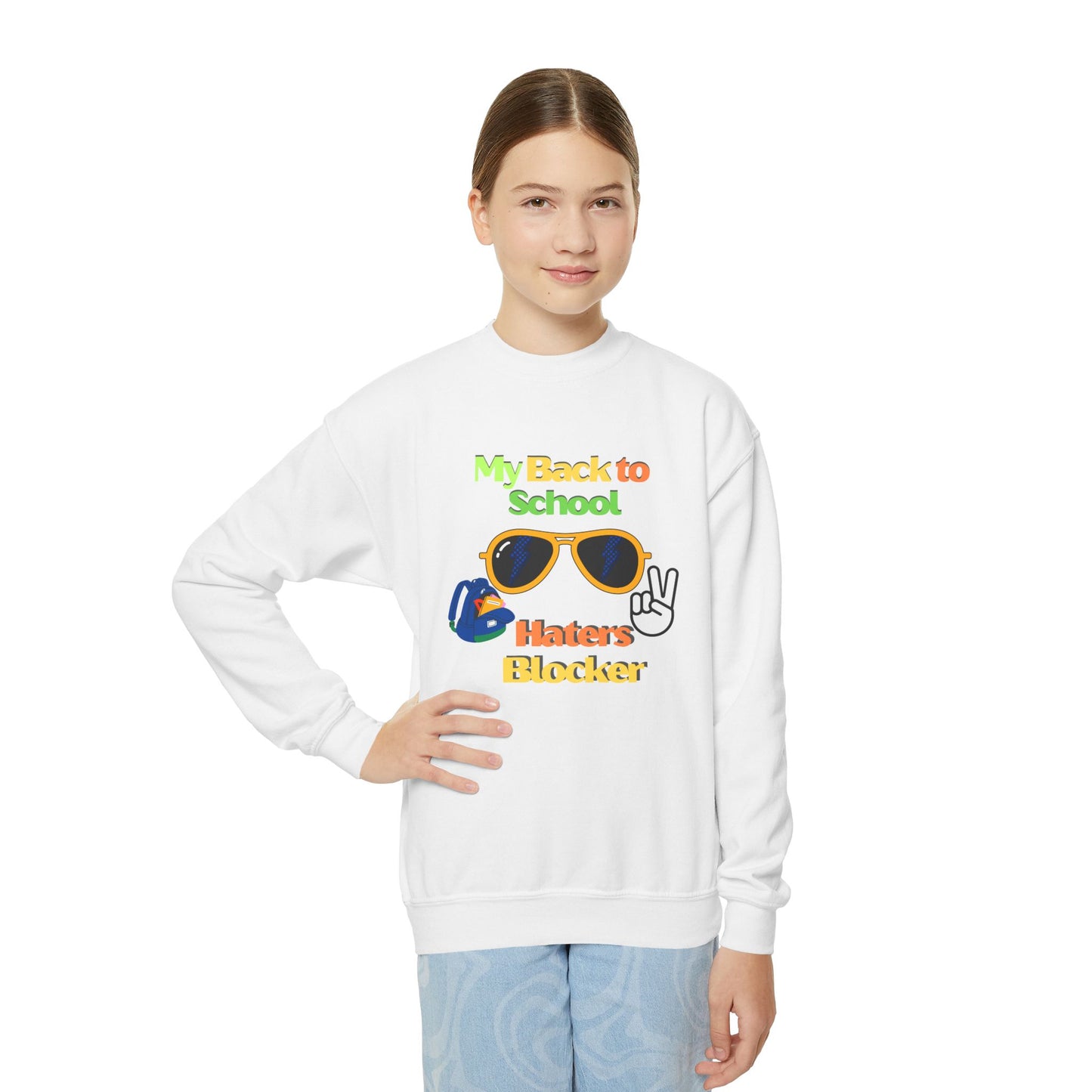 My back to school Youth Crewneck Sweatshirt