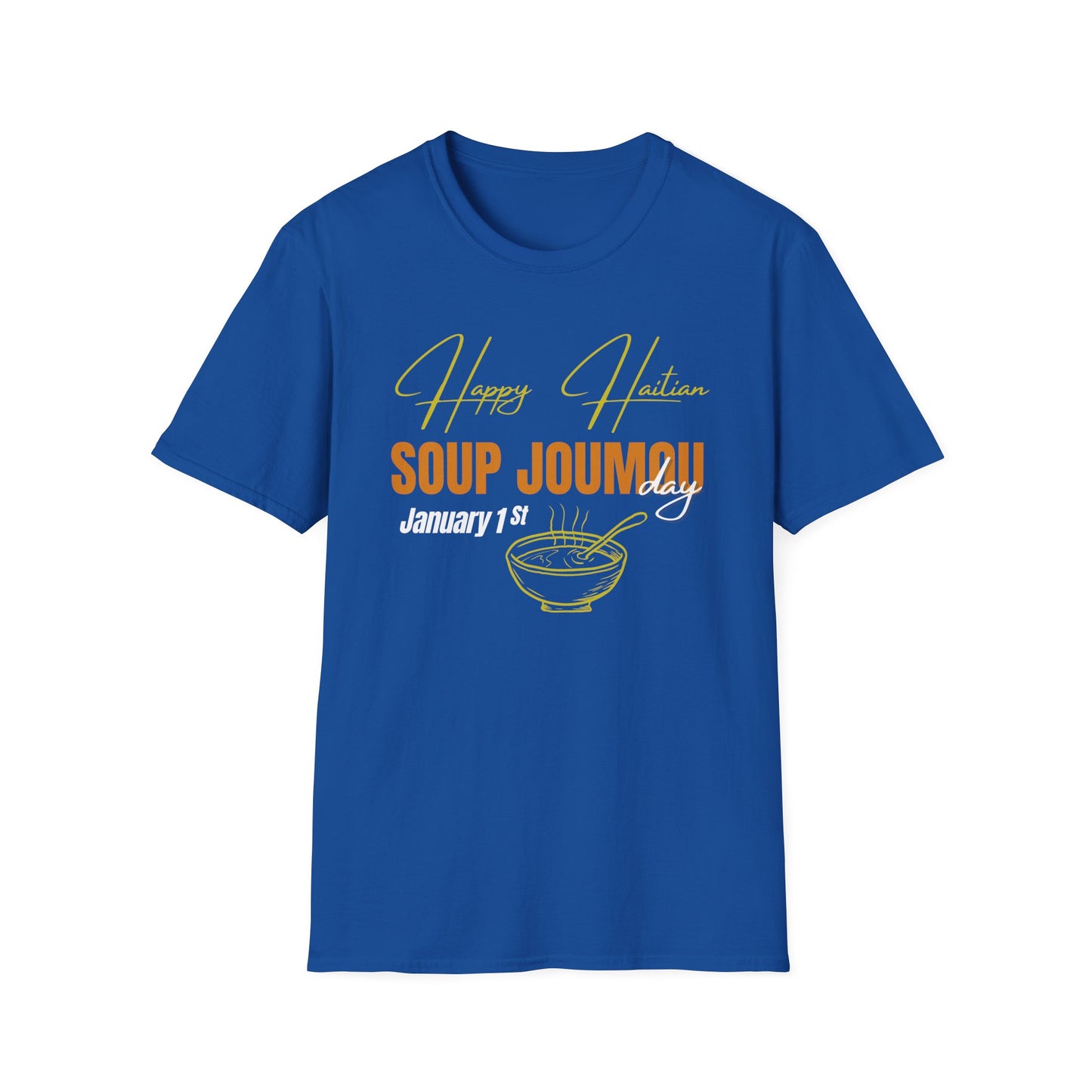 Happy Haitian soup joumou day Unisex Softstyle T-Shirt