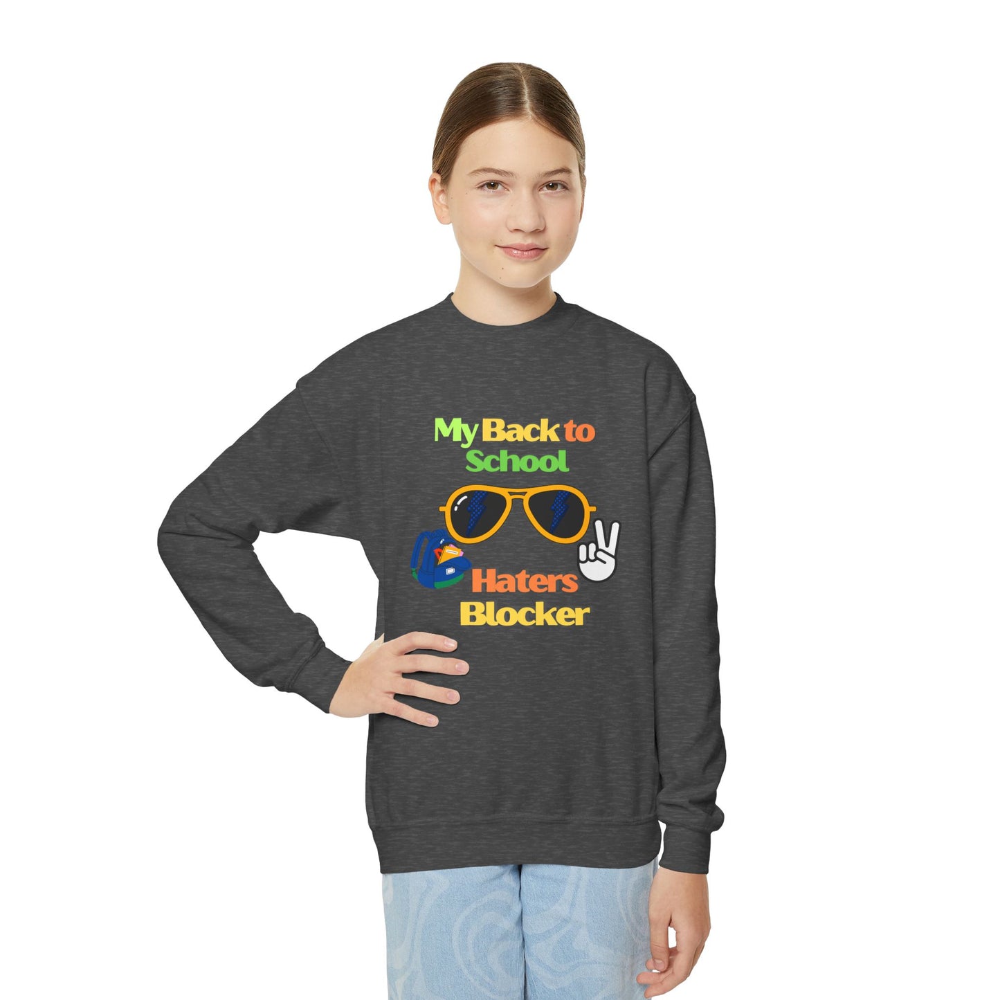 My back to school Youth Crewneck Sweatshirt