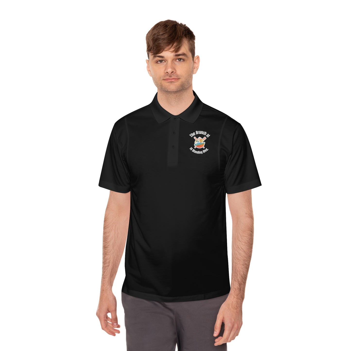 Randevous bar and grilled Men's Sport Polo Shirt