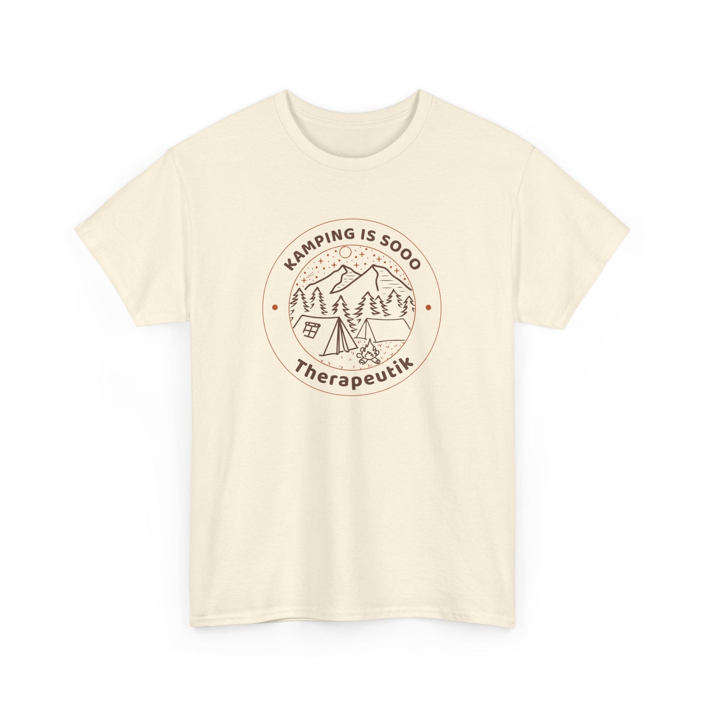 Camping is so therapeutic Unisex Heavy Cotton Tee