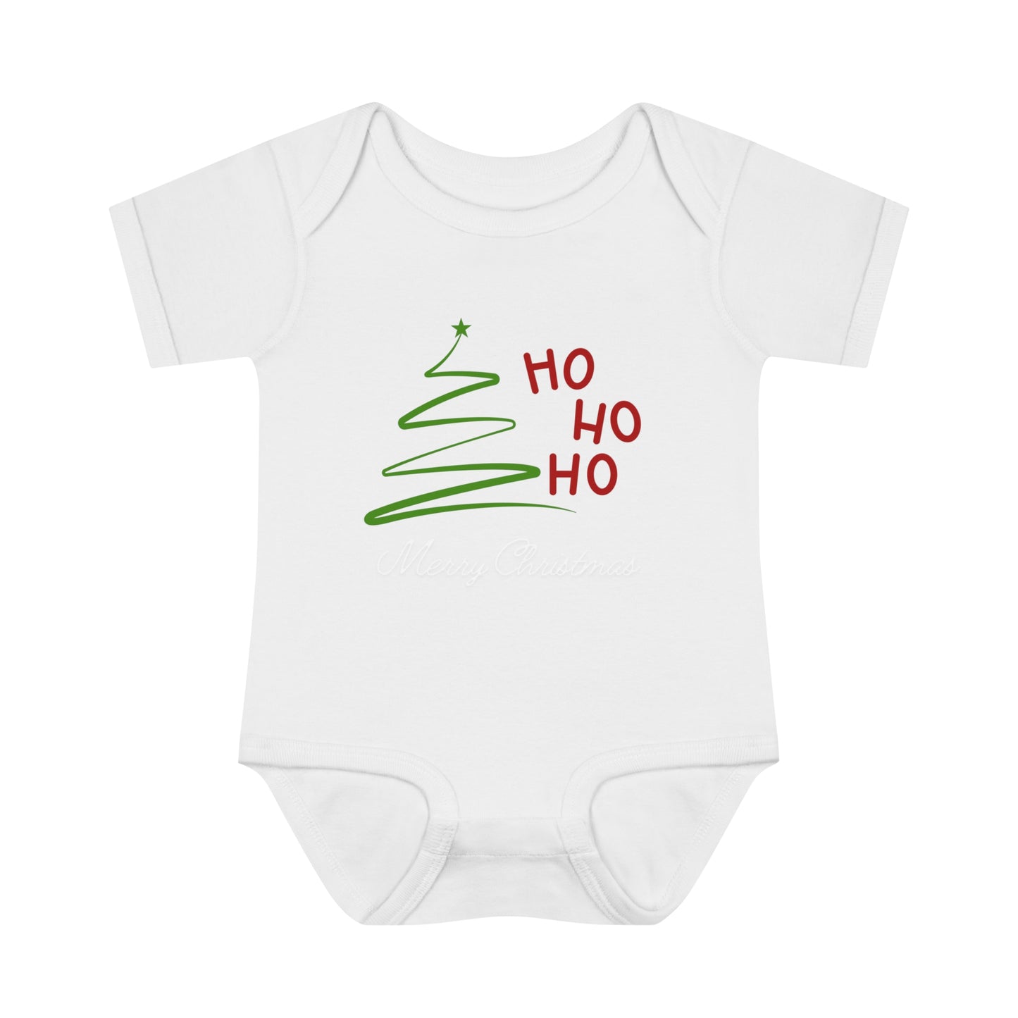 Ho ho ho , Infant Baby Rib Bodysuit