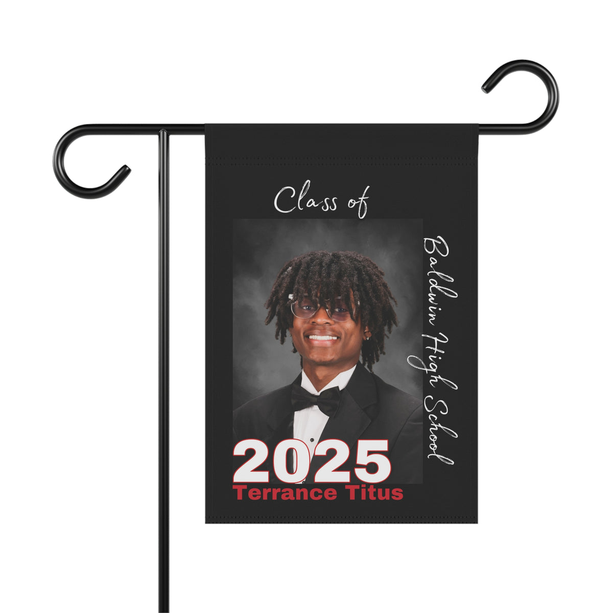 Terrance Titus Personalized Graduation Garden Banner - Class of 2025