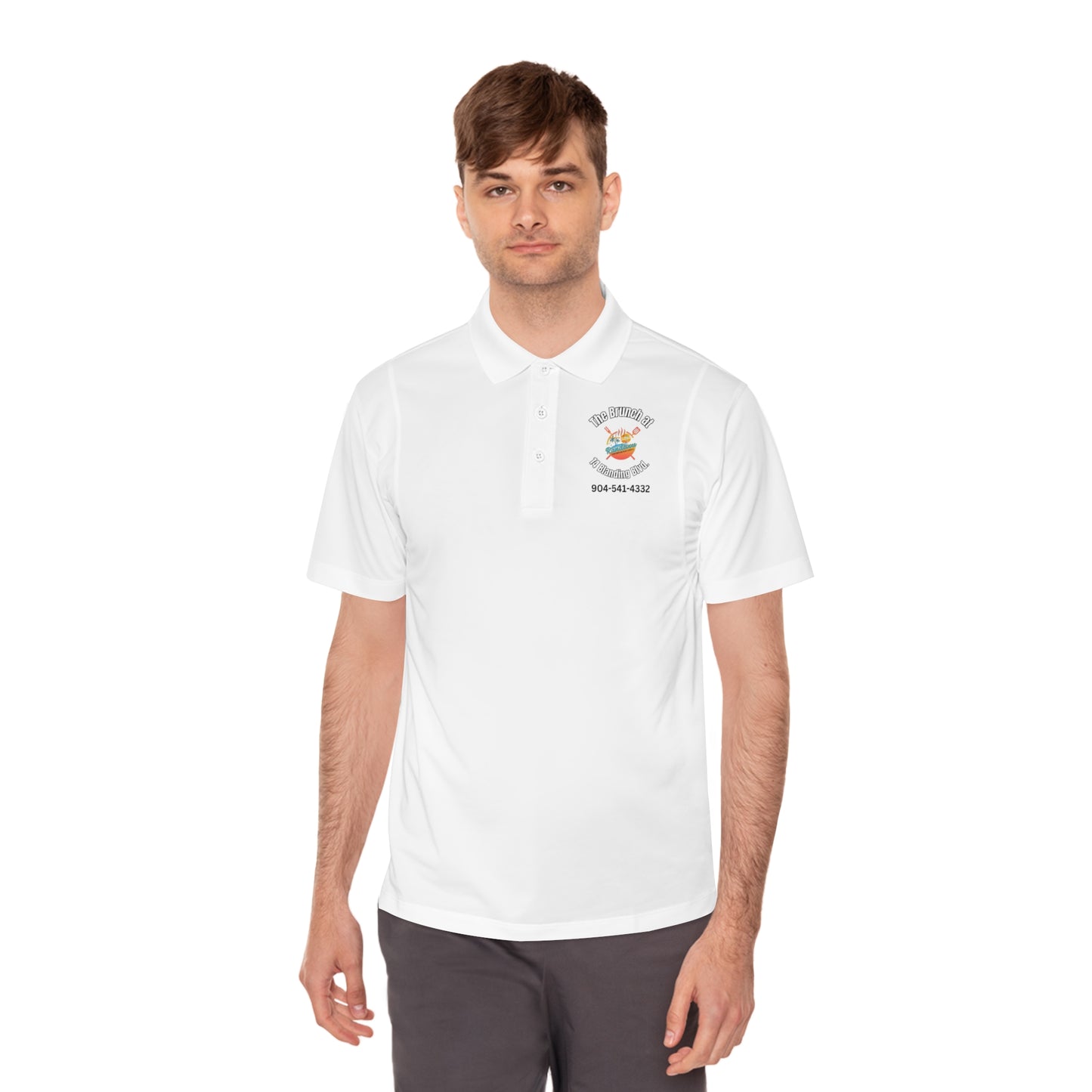 Randevous bar and grilled Men's Sport Polo Shirt