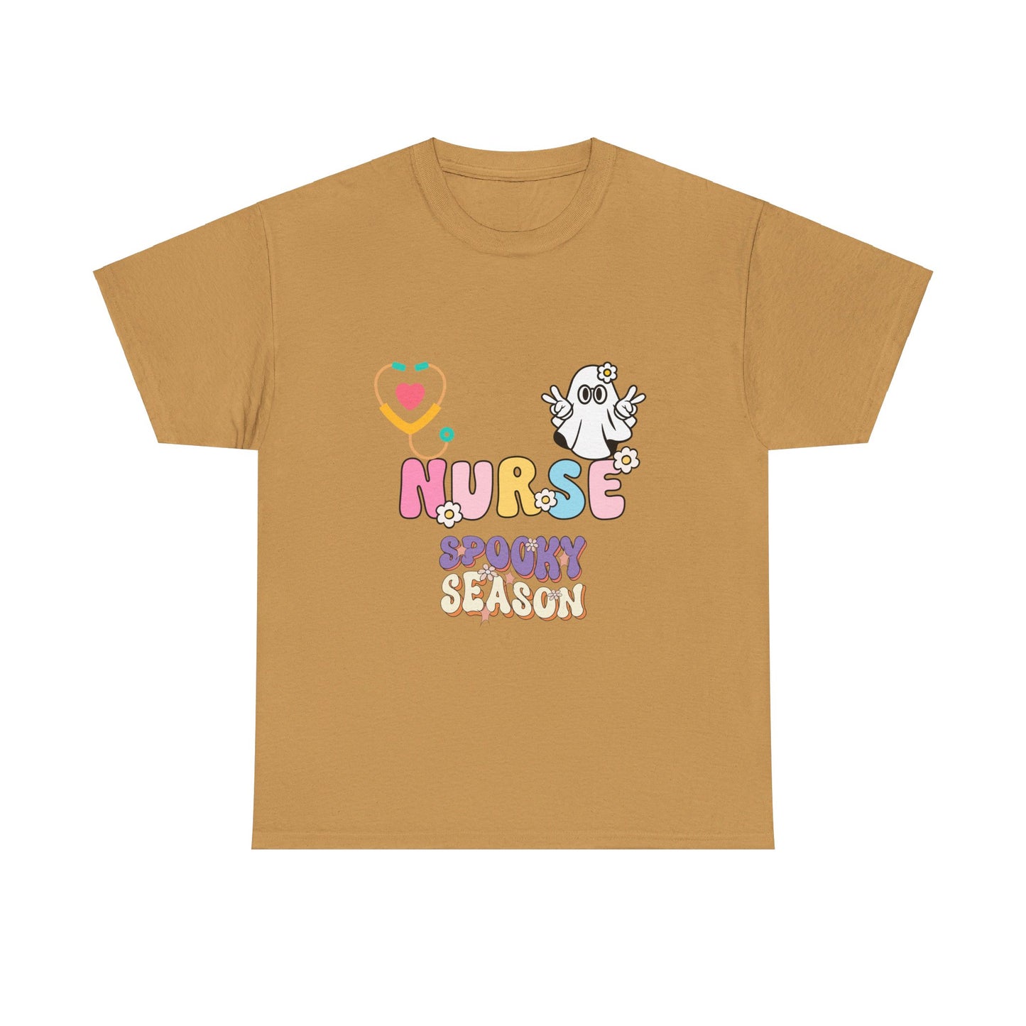 Nurse spooky season Unisex Heavy Cotton Tee