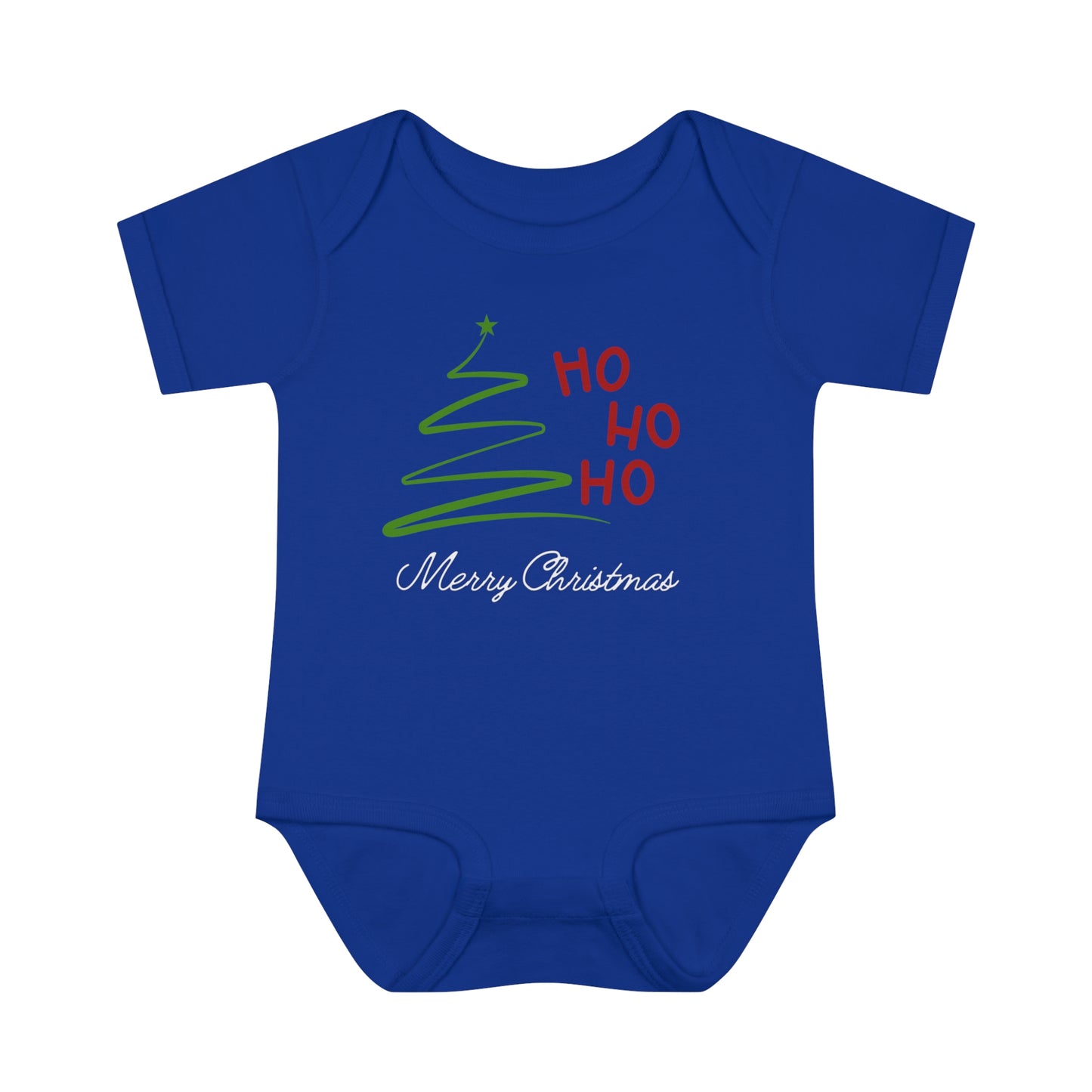 Ho ho ho, Merry Christmas. Infant Baby Rib Bodysuit