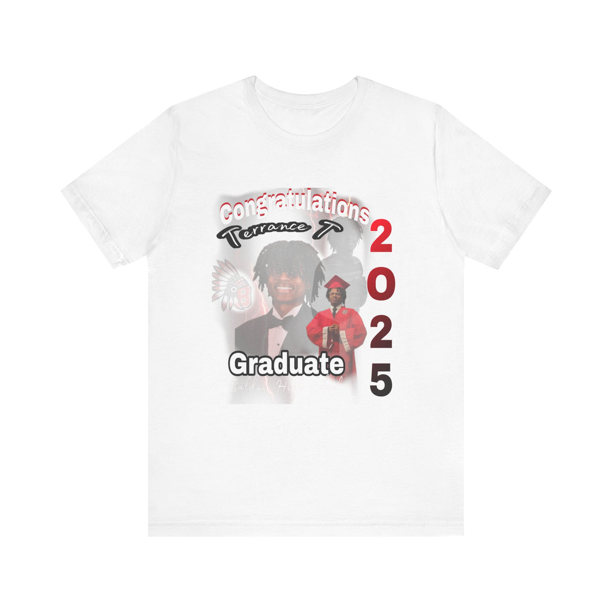 Terrance Titus Graduation Celebration Tee, Unisex Graduation Shirt, Class of 2025 Shirt, Congrats Grad Tee, Personalized Graduation Gift