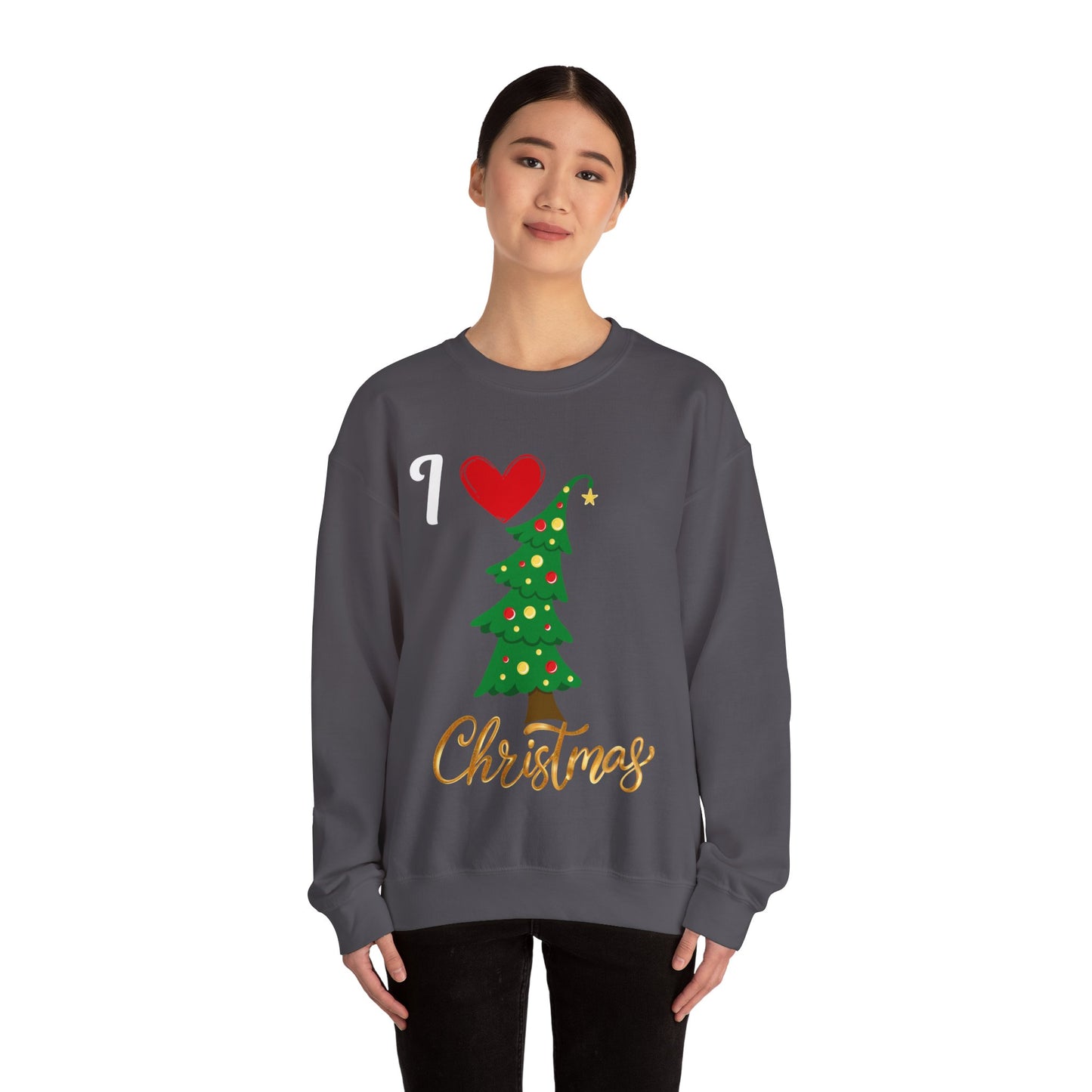 Love Christmas.  Crewneck Sweatshirt