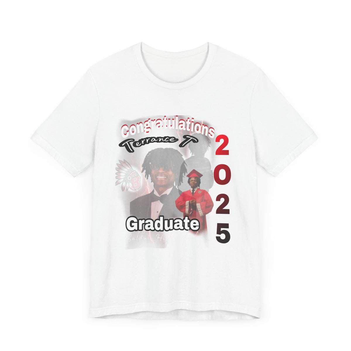 Terrance Titus Graduation Celebration Tee, Unisex Graduation Shirt, Class of 2025 Shirt, Congrats Grad Tee, Personalized Graduation Gift