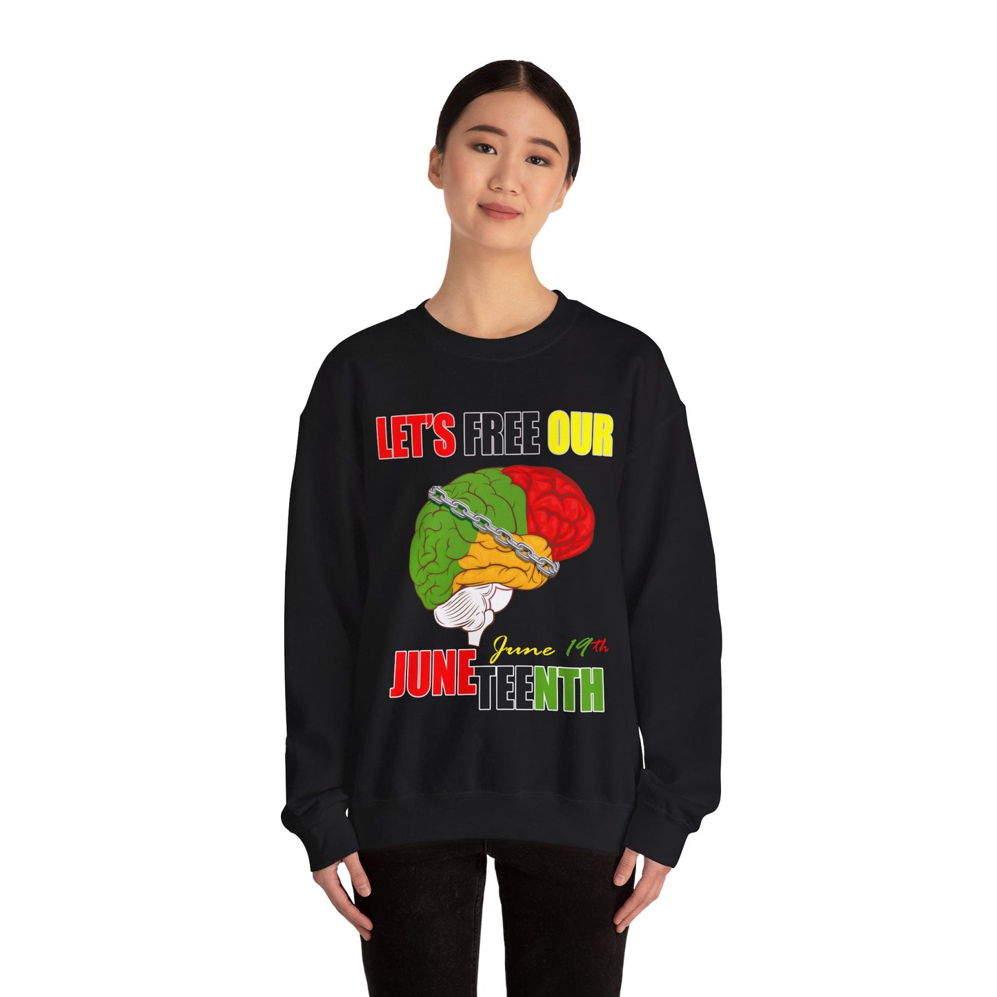 Juneteenth June 19 Unisex Heavy Blend™ Crewneck Sweatshirt