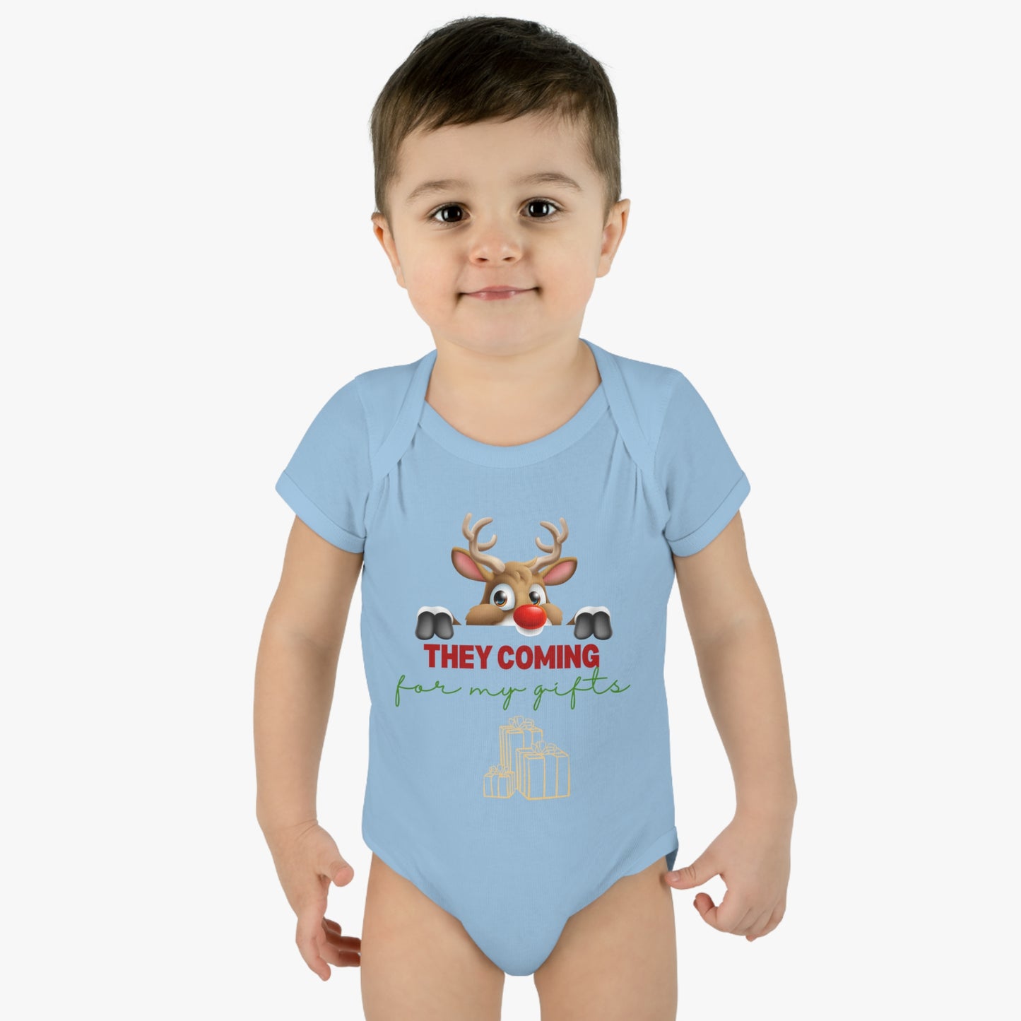 They coming for my gifts. Infant Baby Rib Bodysuit