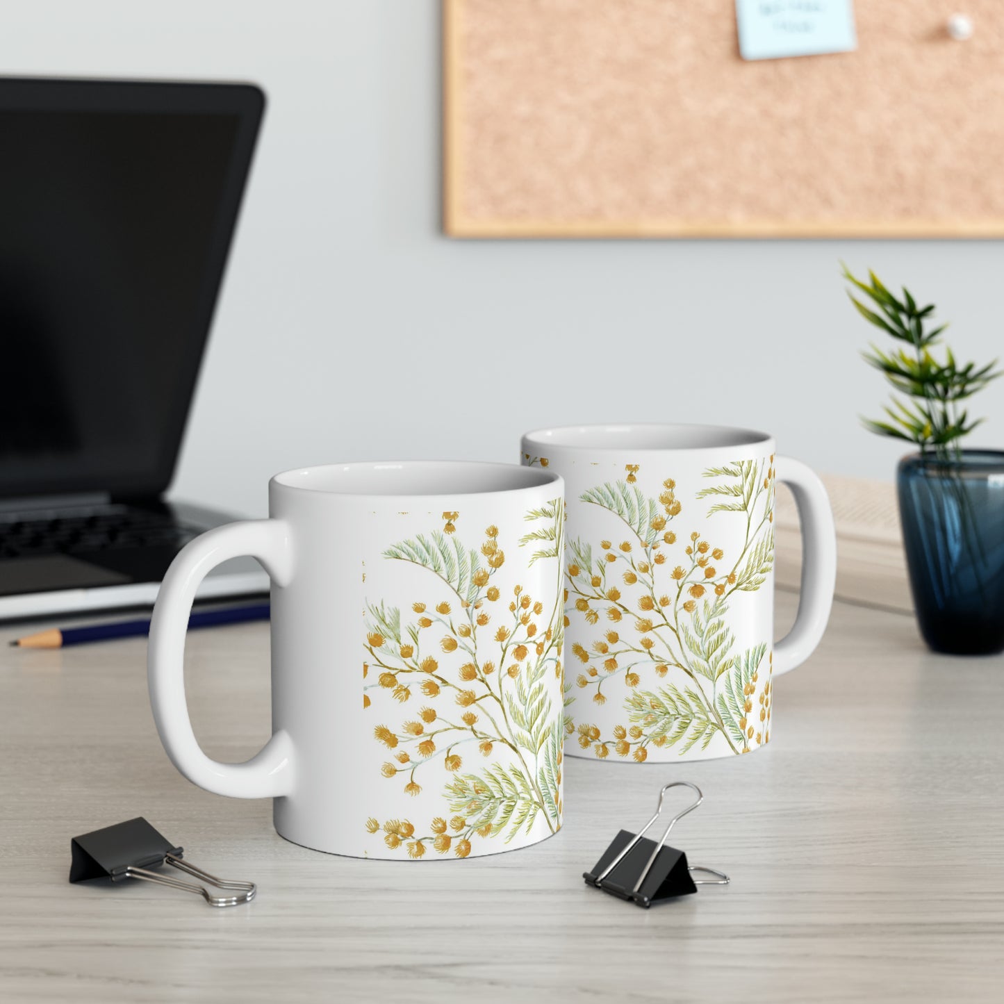 Floral Ceramic Mug, 11oz