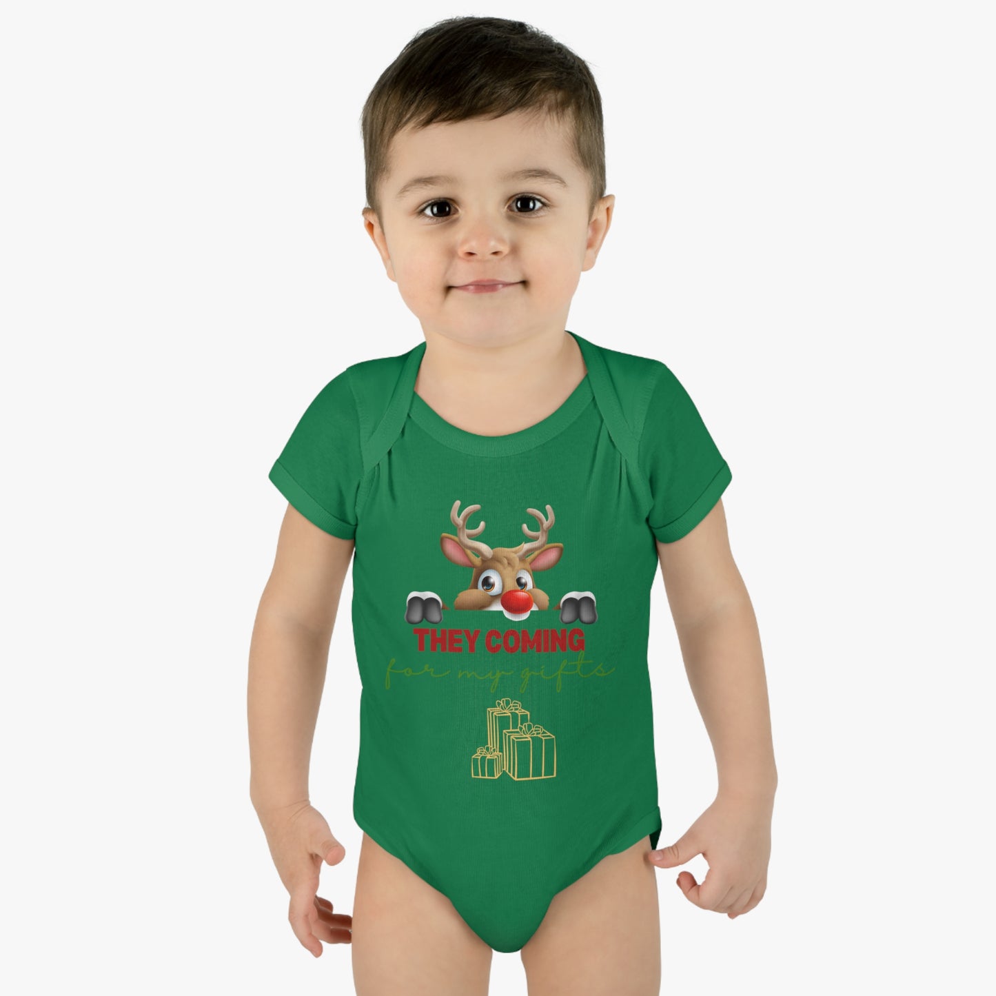 They coming for my gifts. Infant Baby Rib Bodysuit