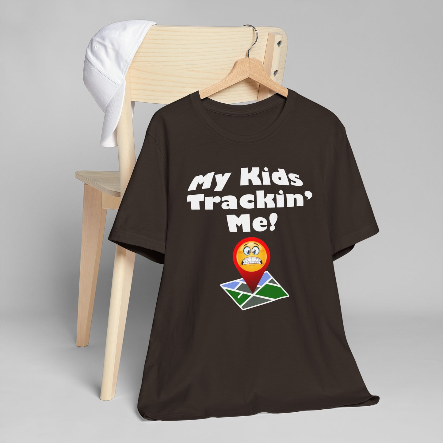 My kids tracking me Unisex Jersey T-Shirt