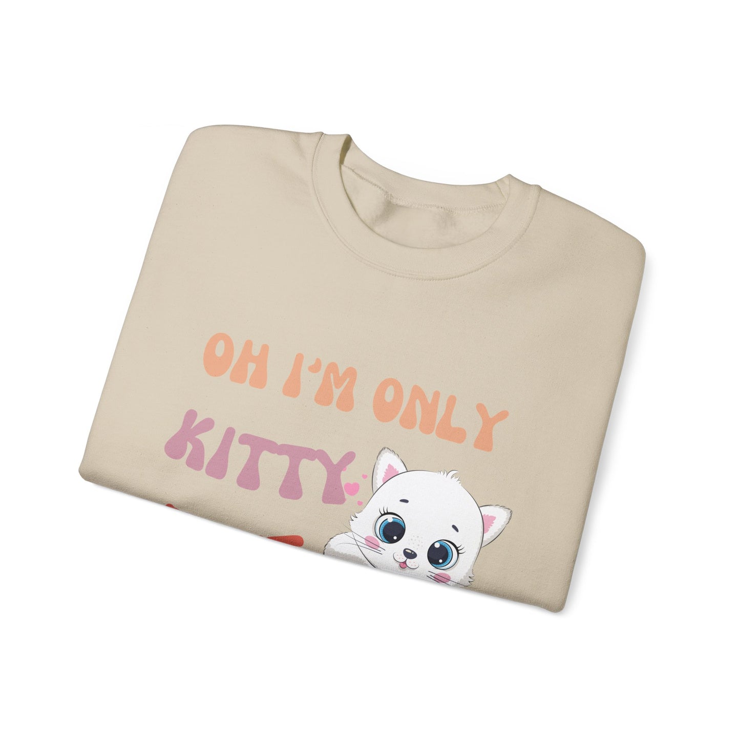 I'm only kitty Unisex Heavy Blend™ Crewneck Sweatshirt