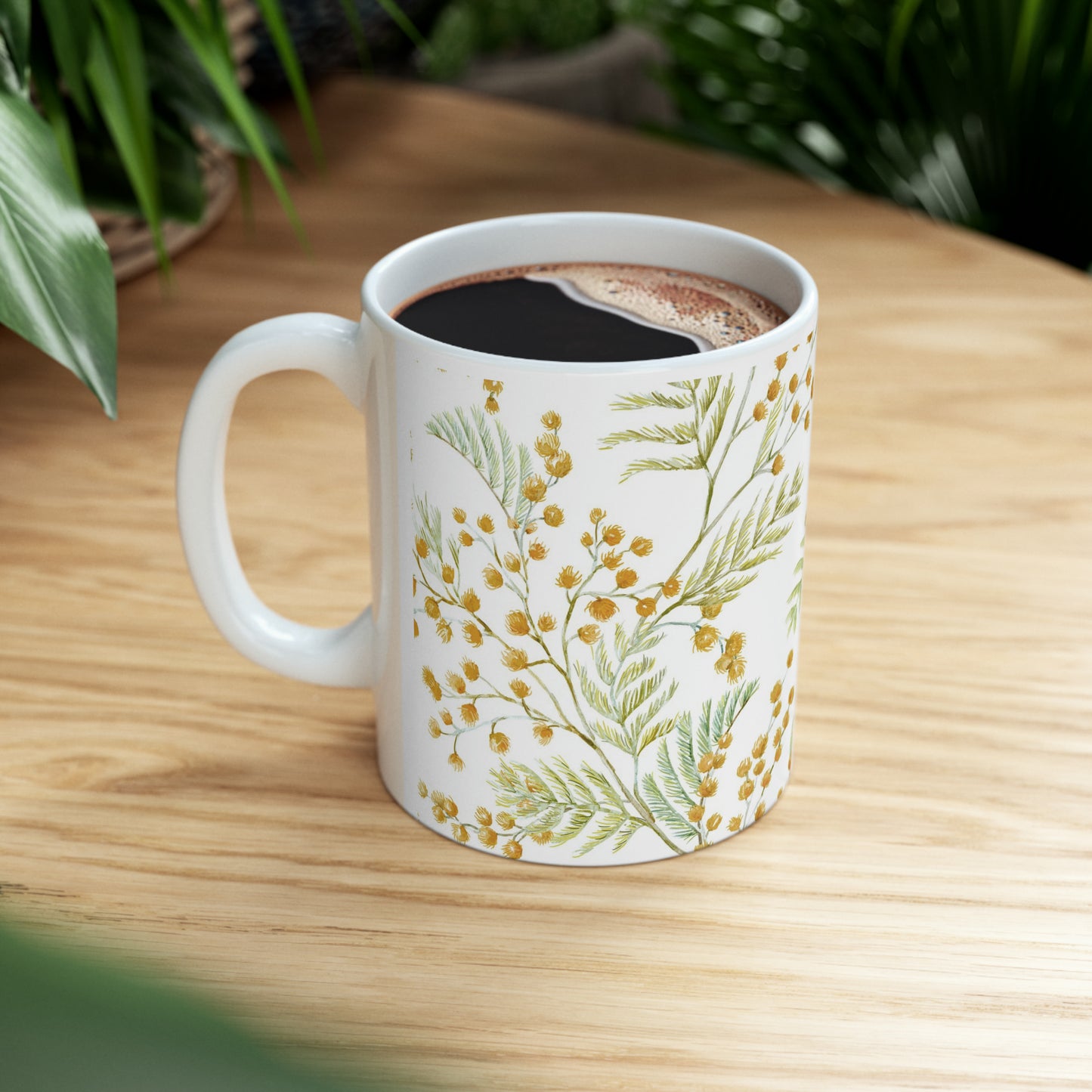 Floral Ceramic Mug, 11oz