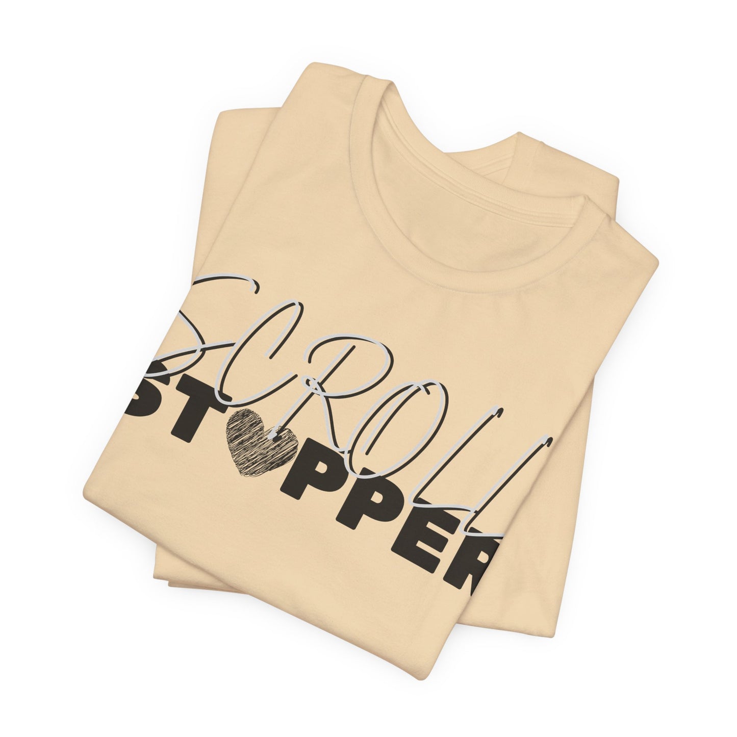 Scroll stopper ( women top ) Unisex Jersey Short Sleeve Tee