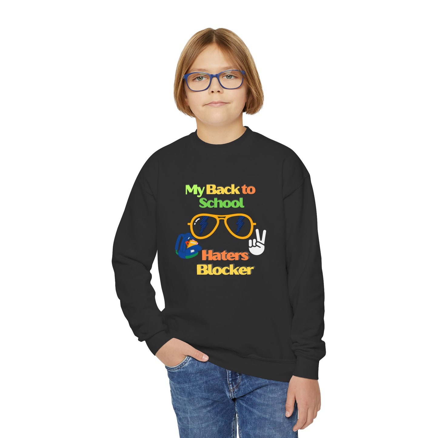 My back to school Youth Crewneck Sweatshirt