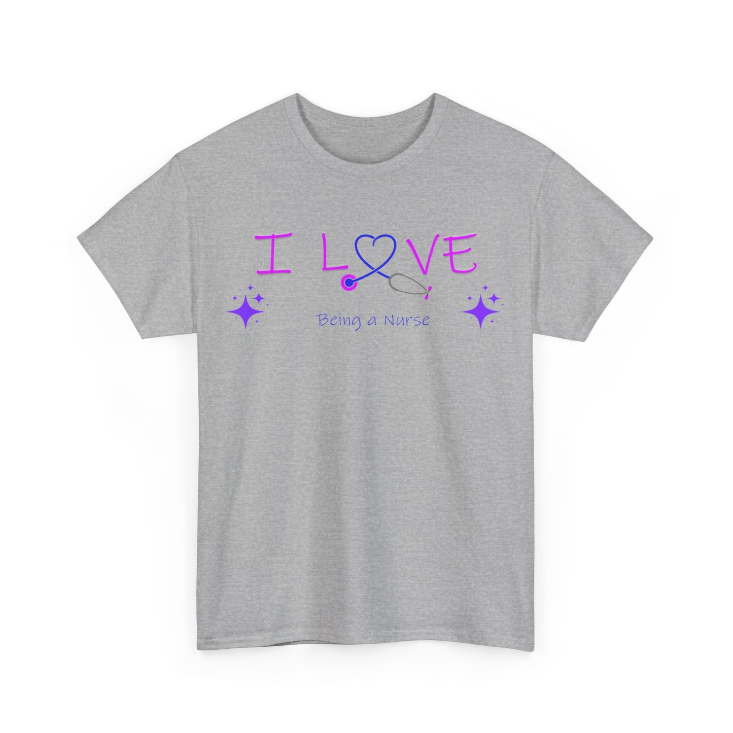 love being a nurse Unisex Heavy Cotton Tee